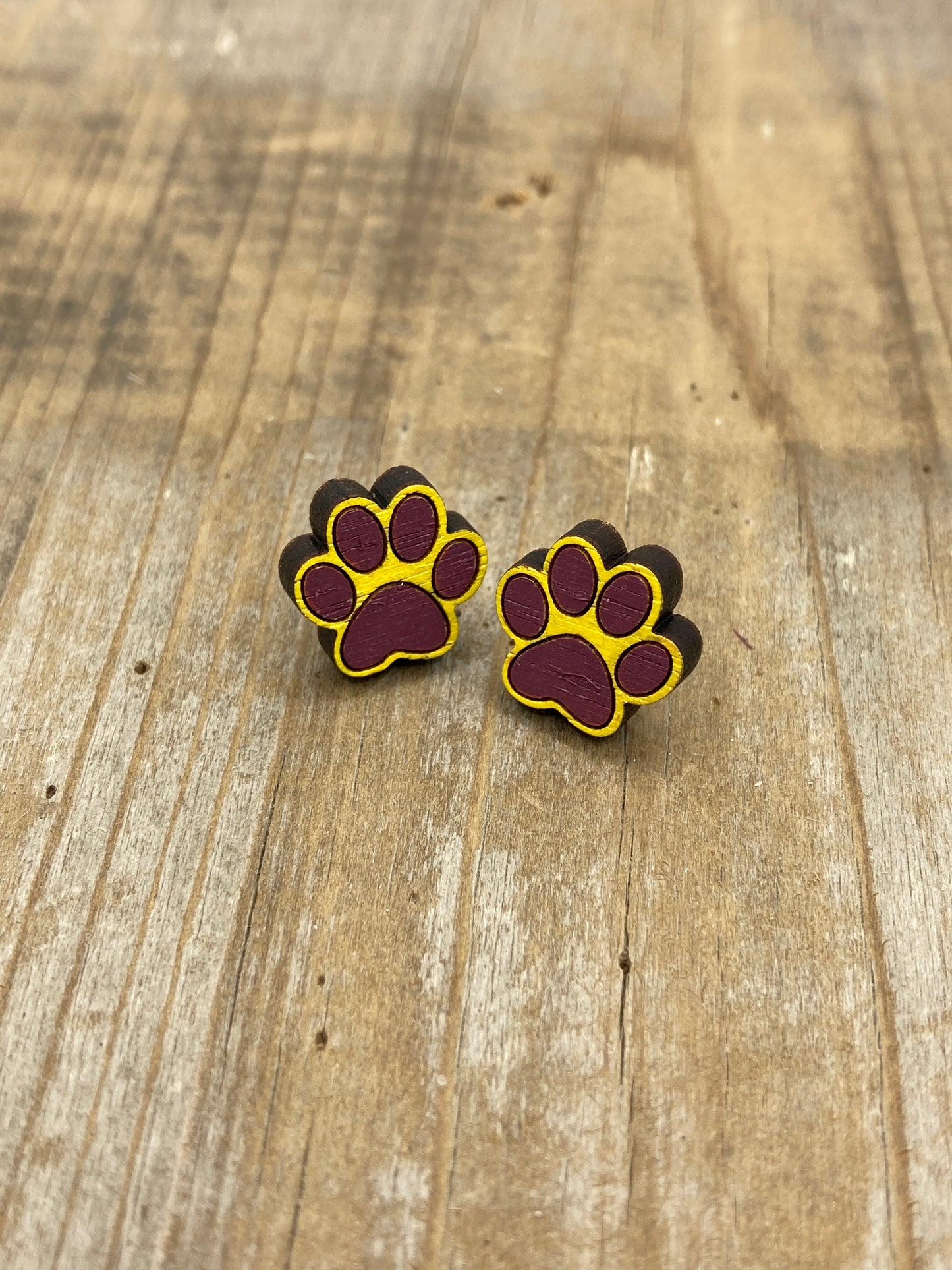 Paw Stud Painted