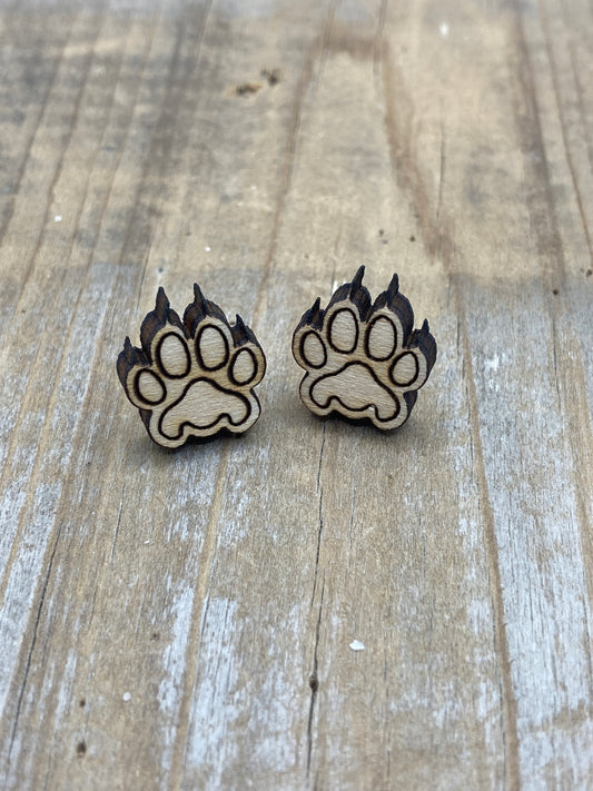 Paw Stud Painted
