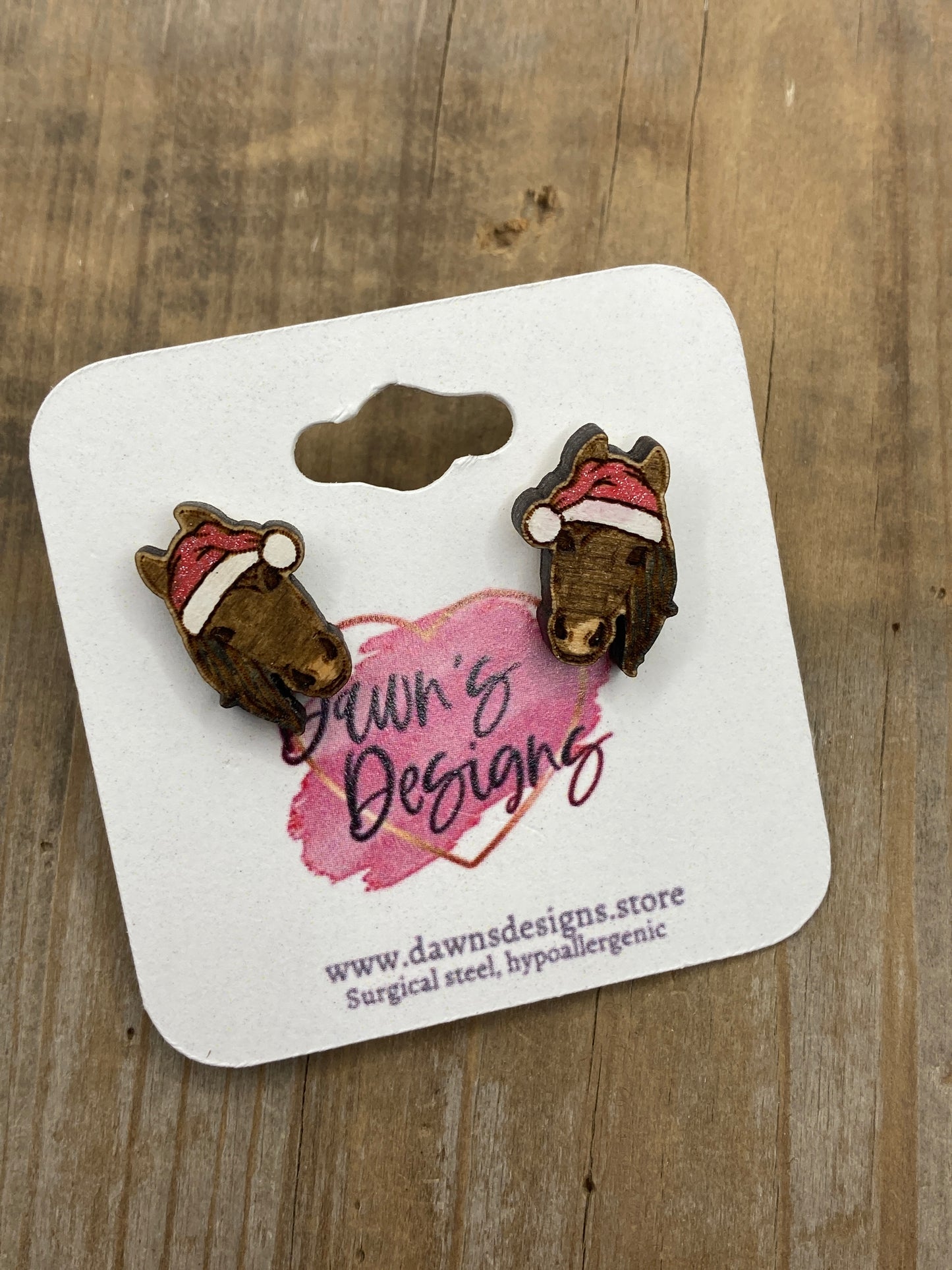 Animal with Santa Hat Stud