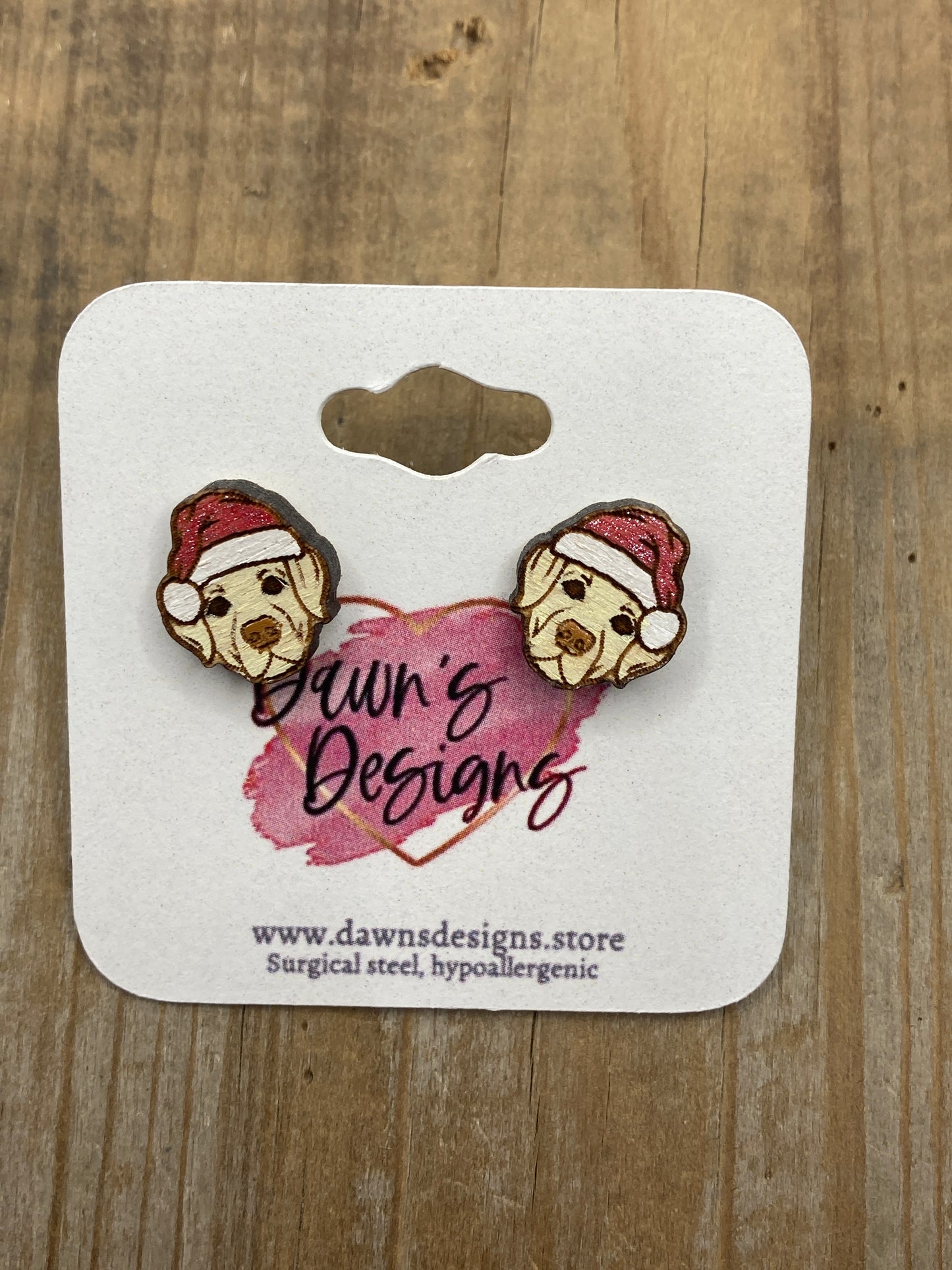 Animal with Santa Hat Stud