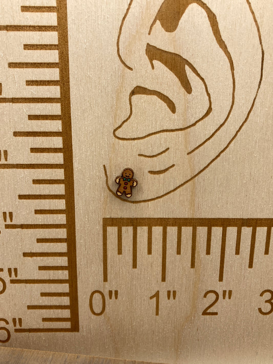 Gingerbread Man Stud