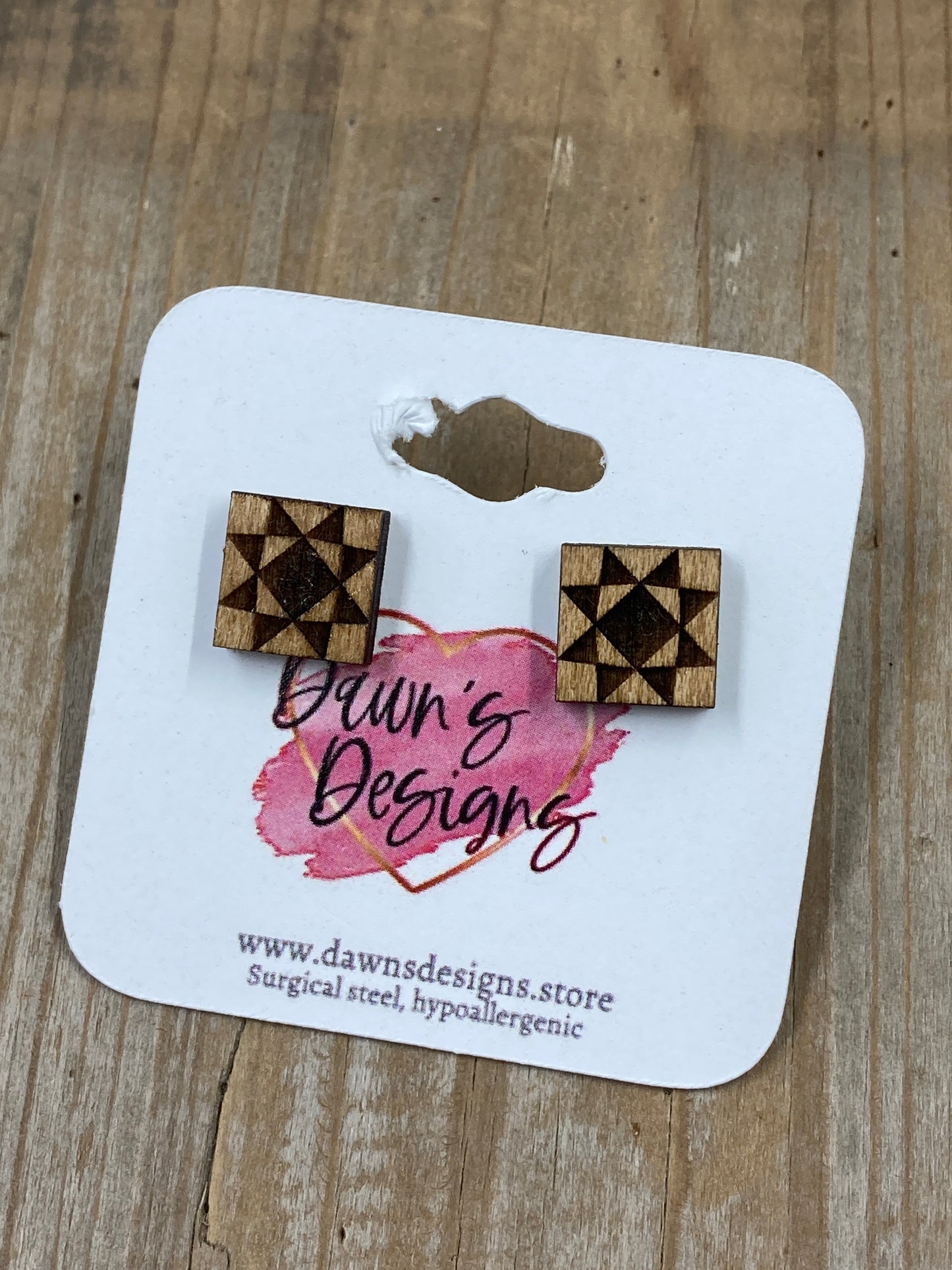 Crystal Star Quilt Block Stud