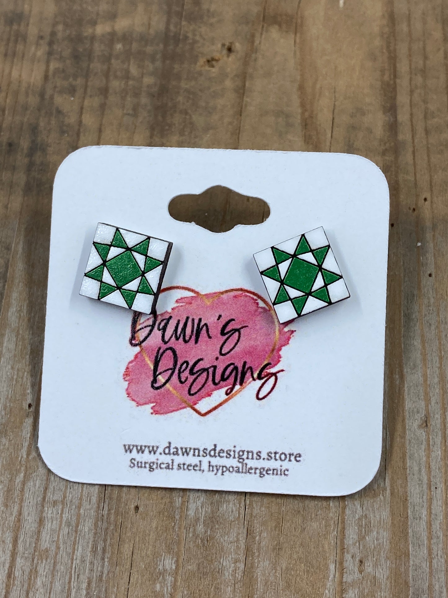 Crystal Star Quilt Block Stud