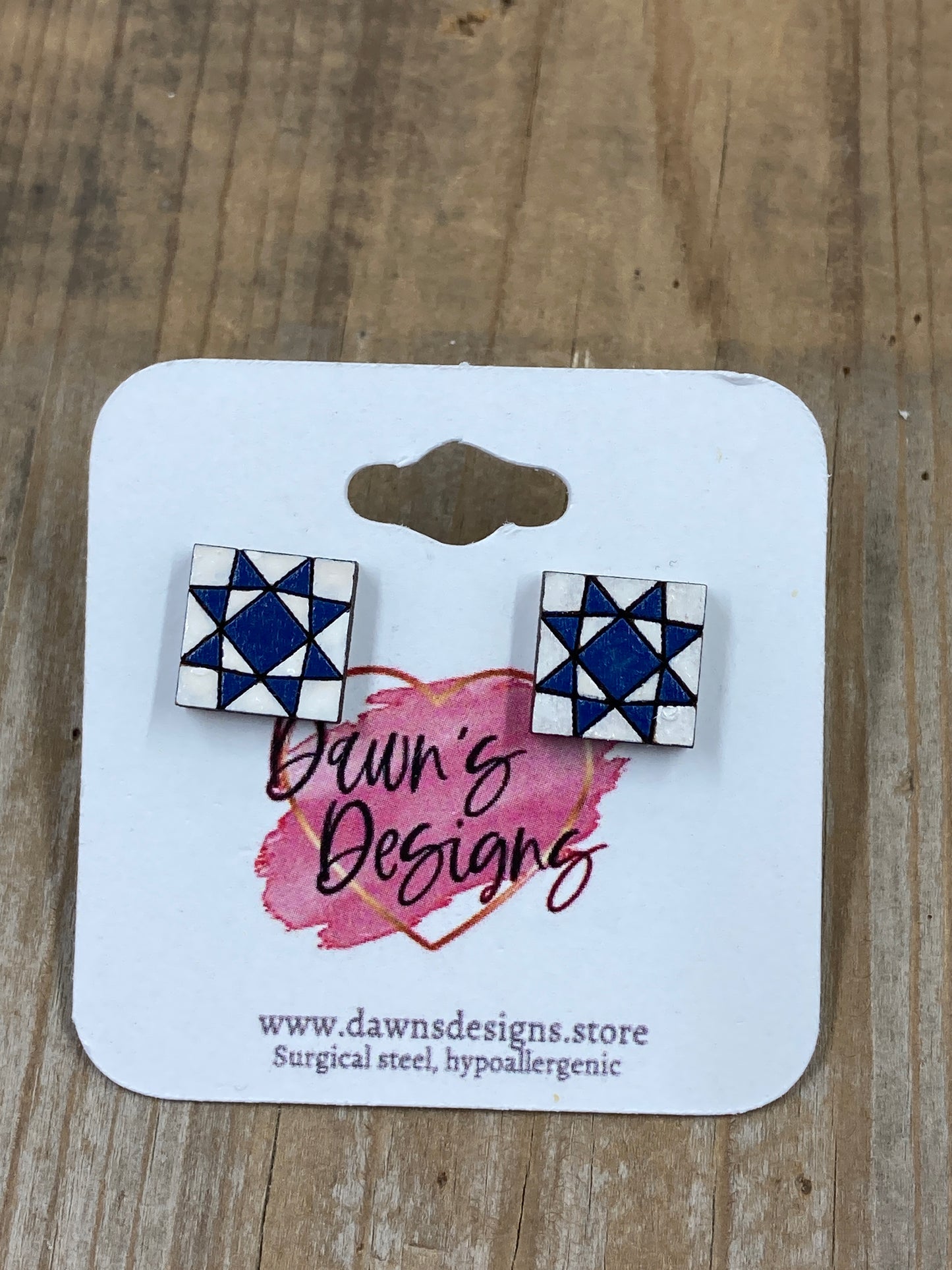Crystal Star Quilt Block Stud