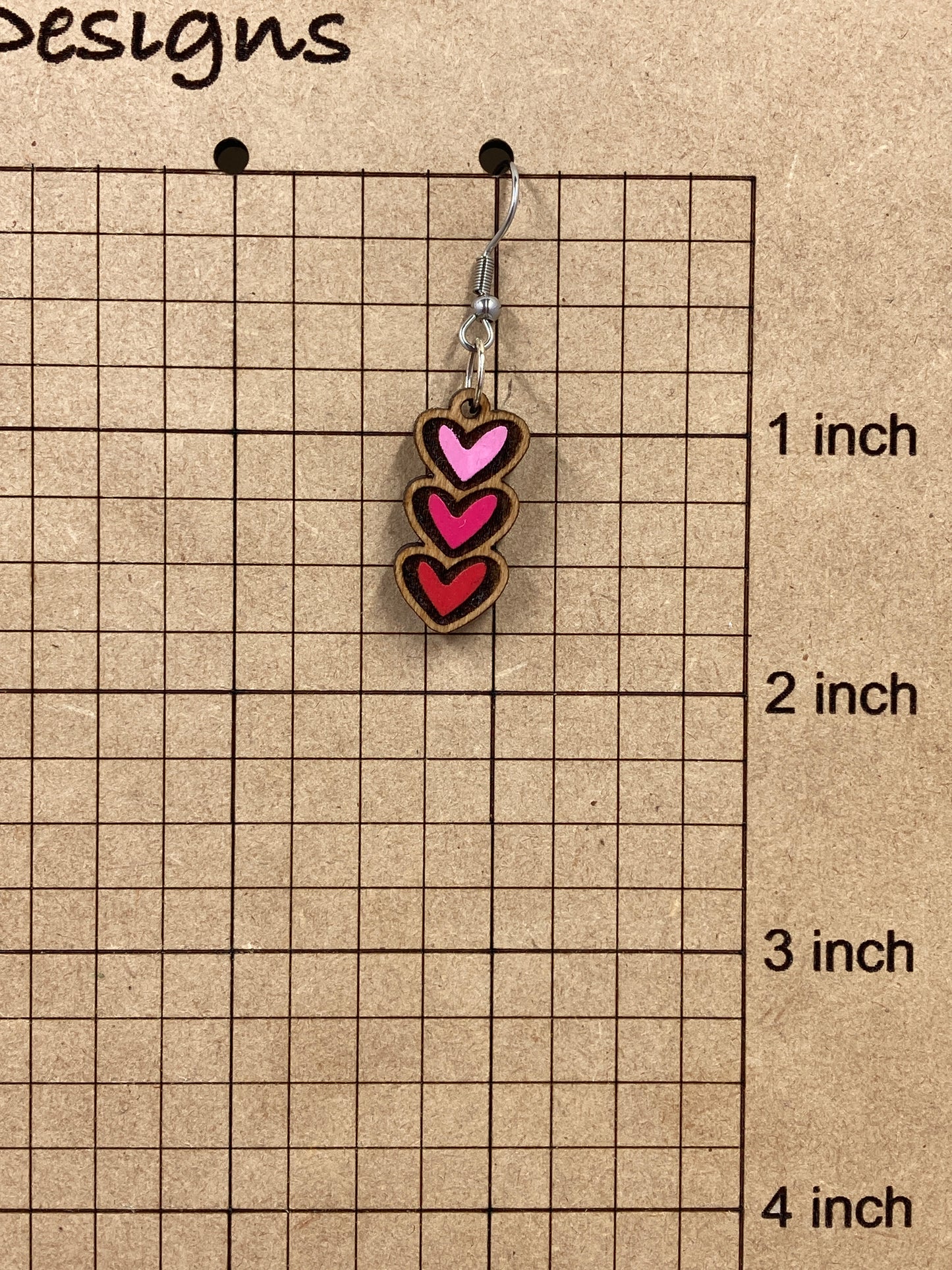 3 Heart Dangle