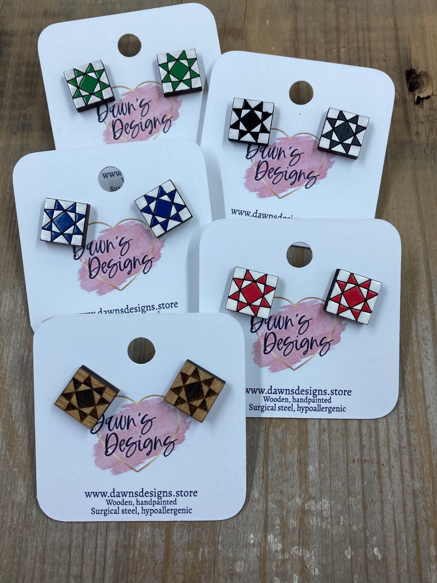 Crystal Star Quilt Block Stud