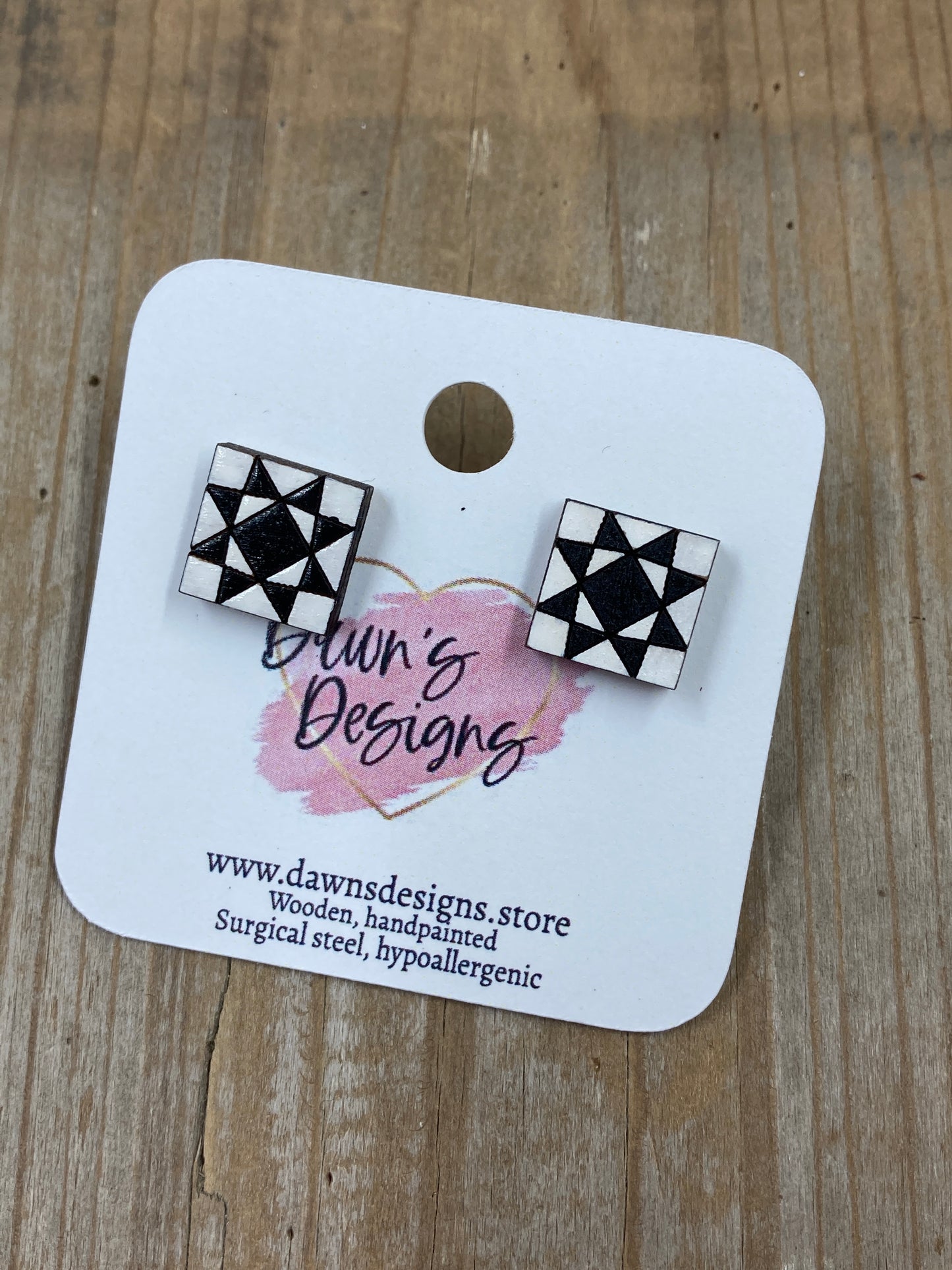 Crystal Star Quilt Block Stud