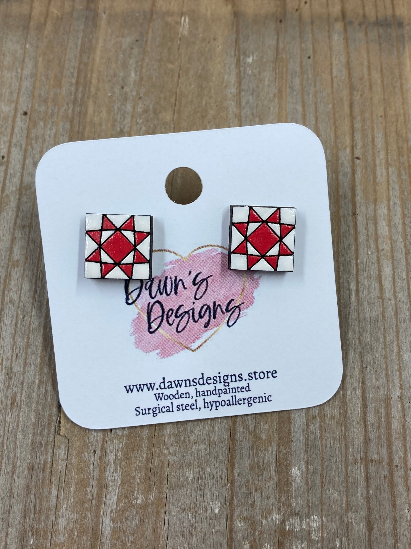 Crystal Star Quilt Block Stud