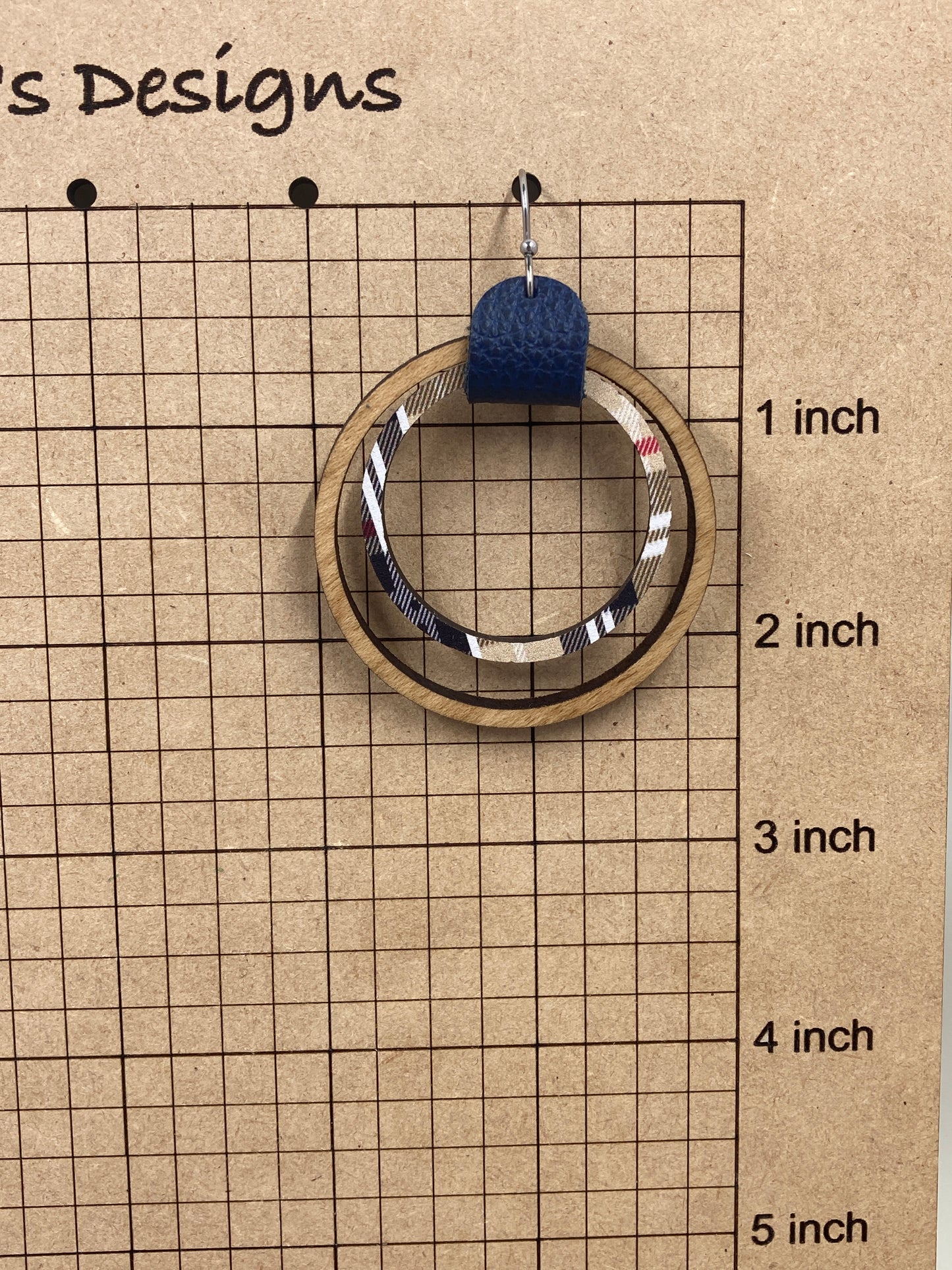Plaid Nesting Dangle