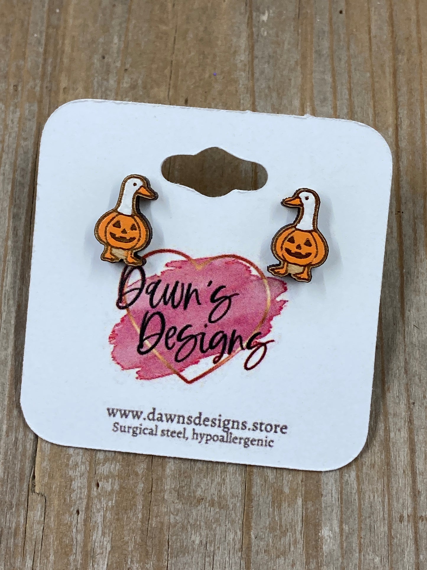 Halloween Goose Stud