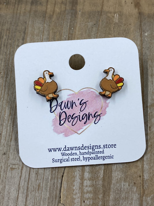 Thanksgiving Goose Stud