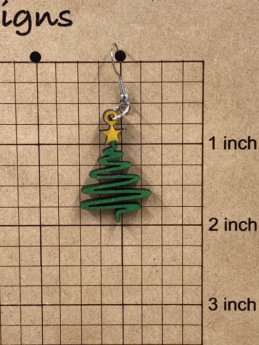 Swirl Christmas Tree Dangle