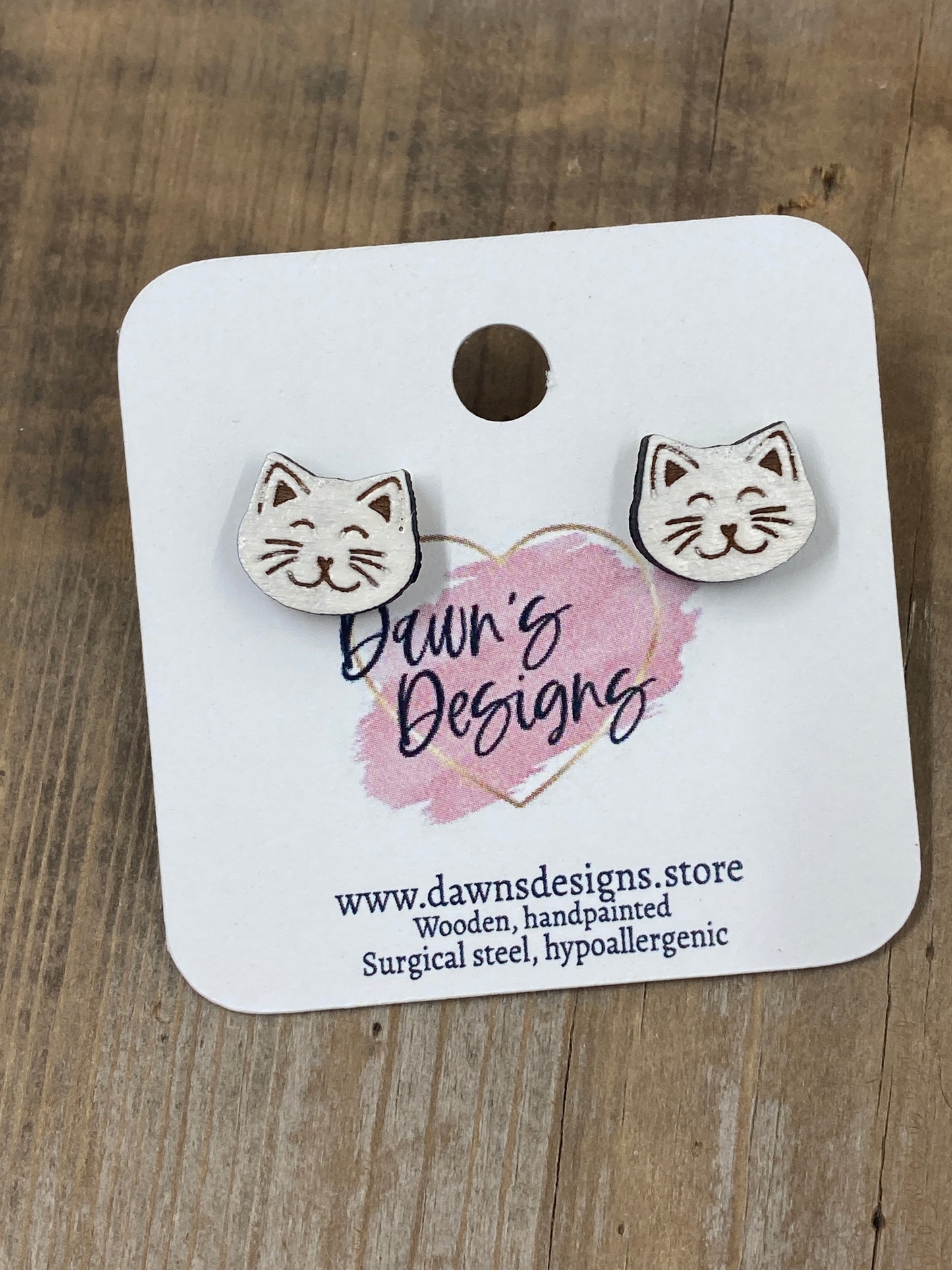 Cat Face Stud