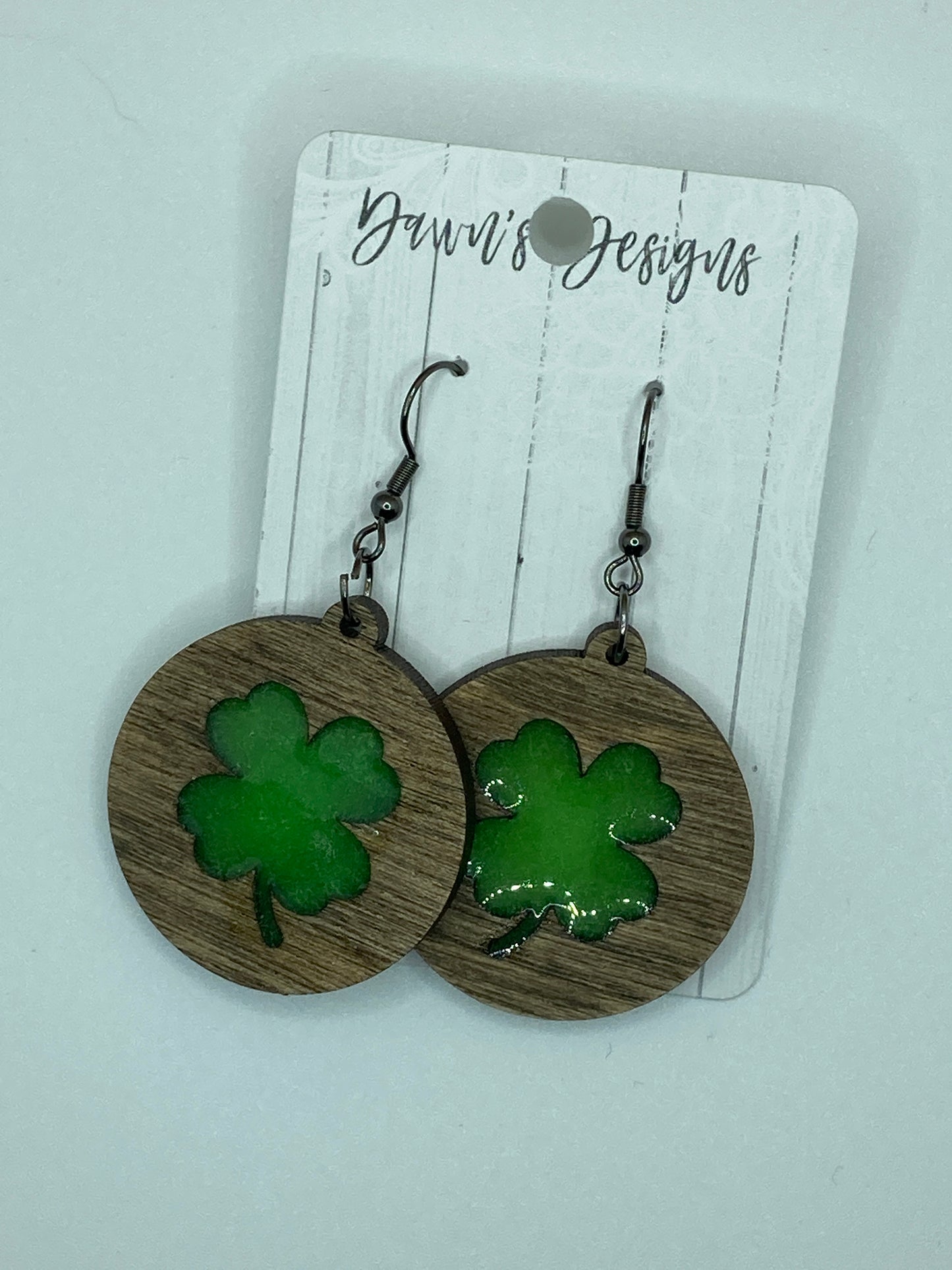 Resin Shamrock Dangle