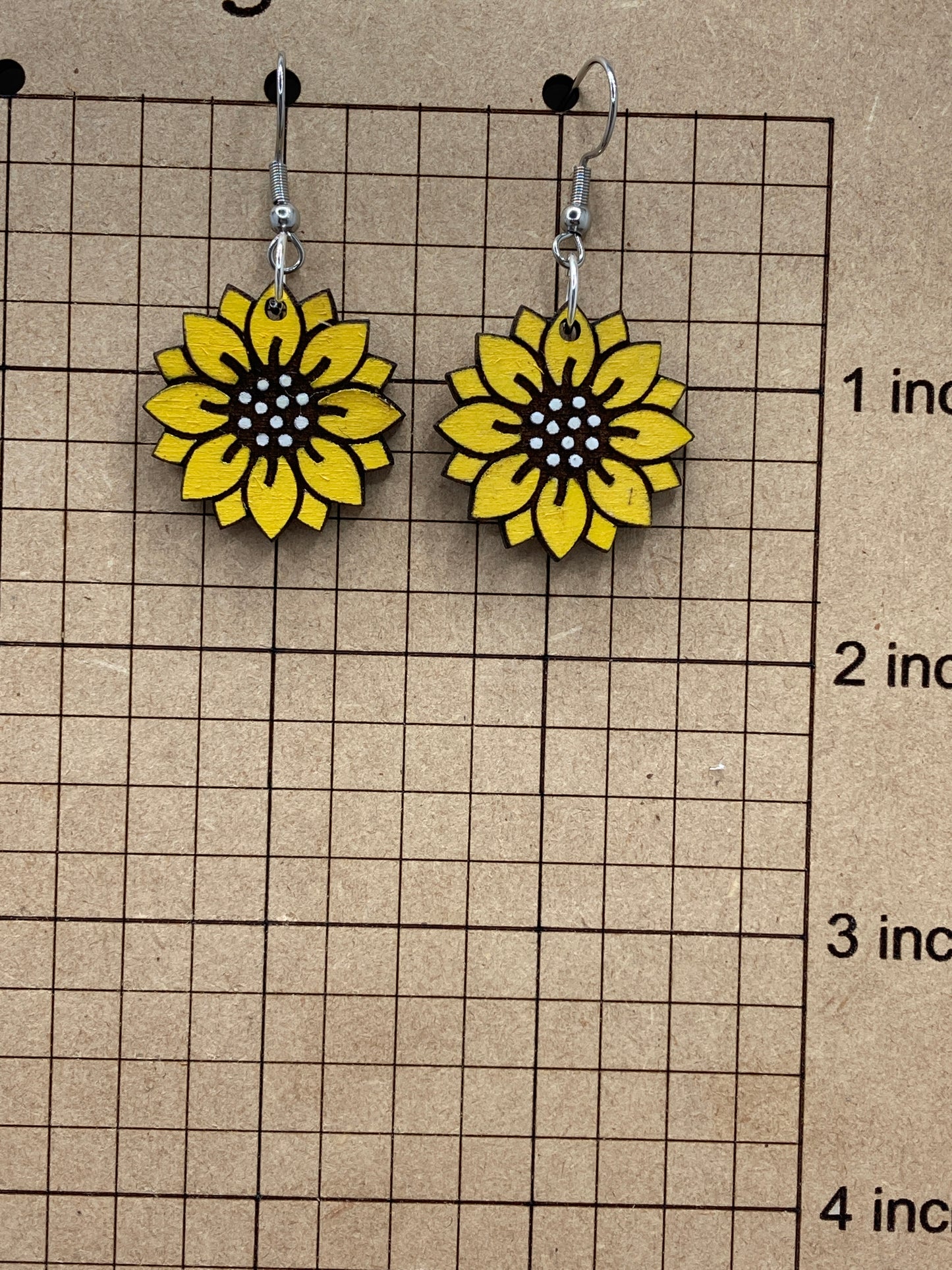 Sunflower Hand Drawn Dangle
