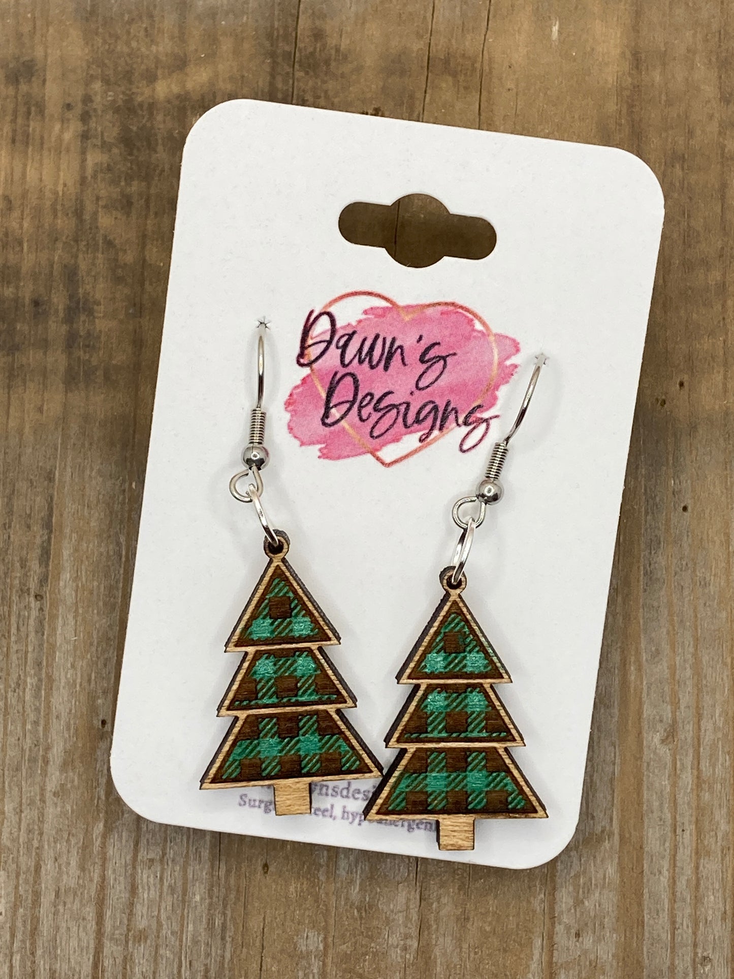 Plaid Tree Dangle