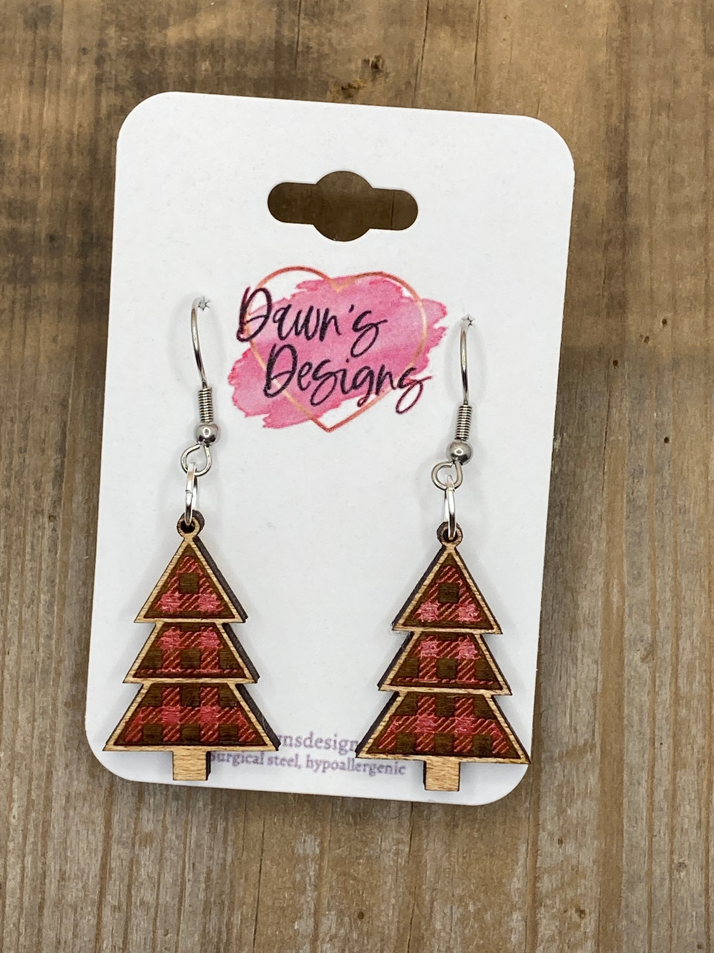 Plaid Tree Dangle