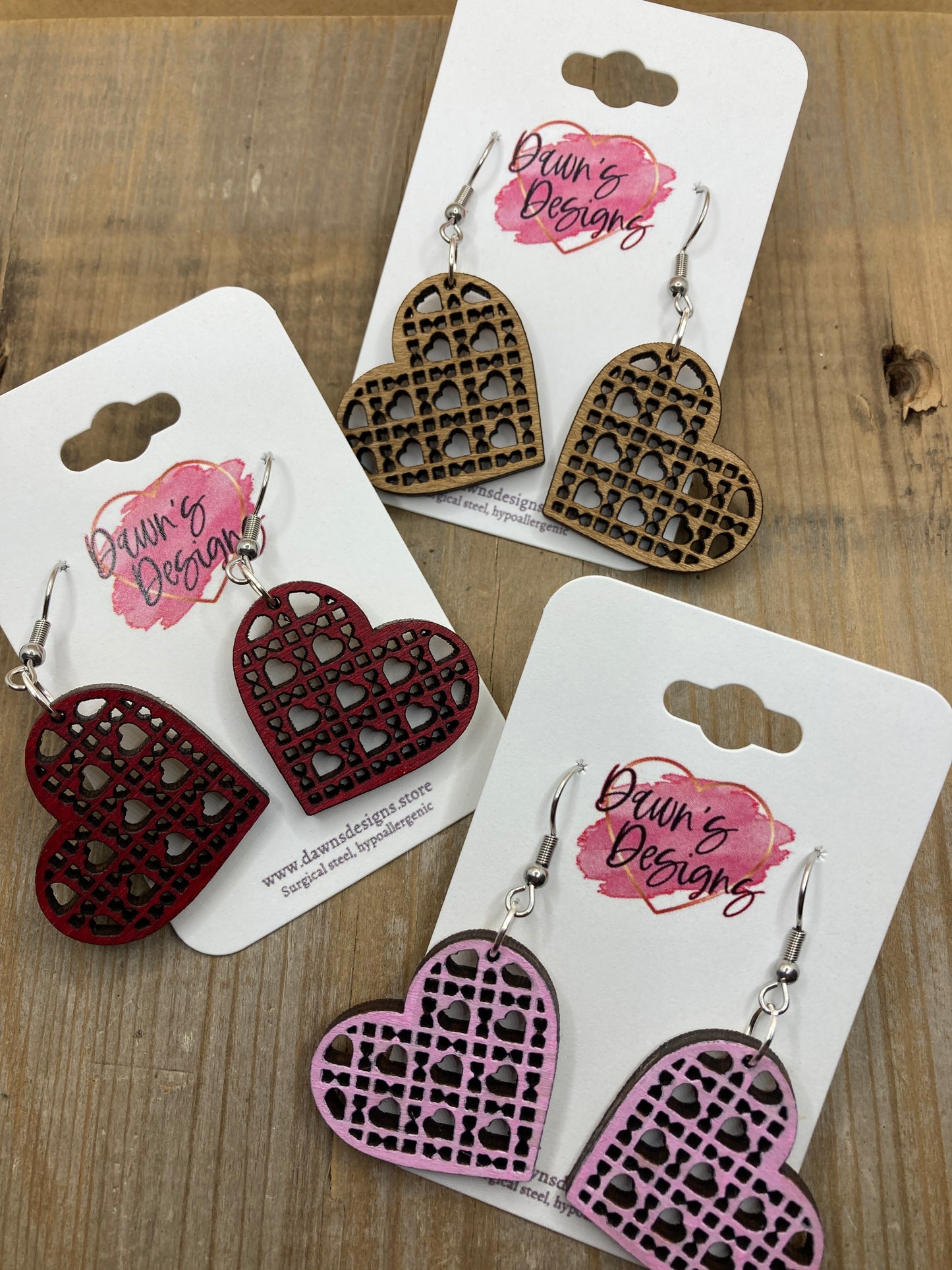 Rattan Heart Dangle