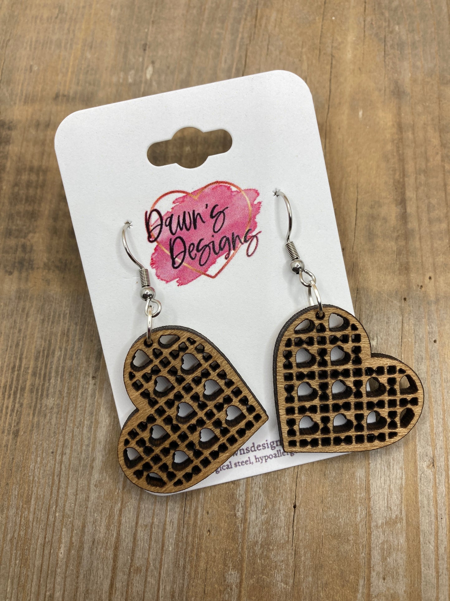 Rattan Heart Dangle