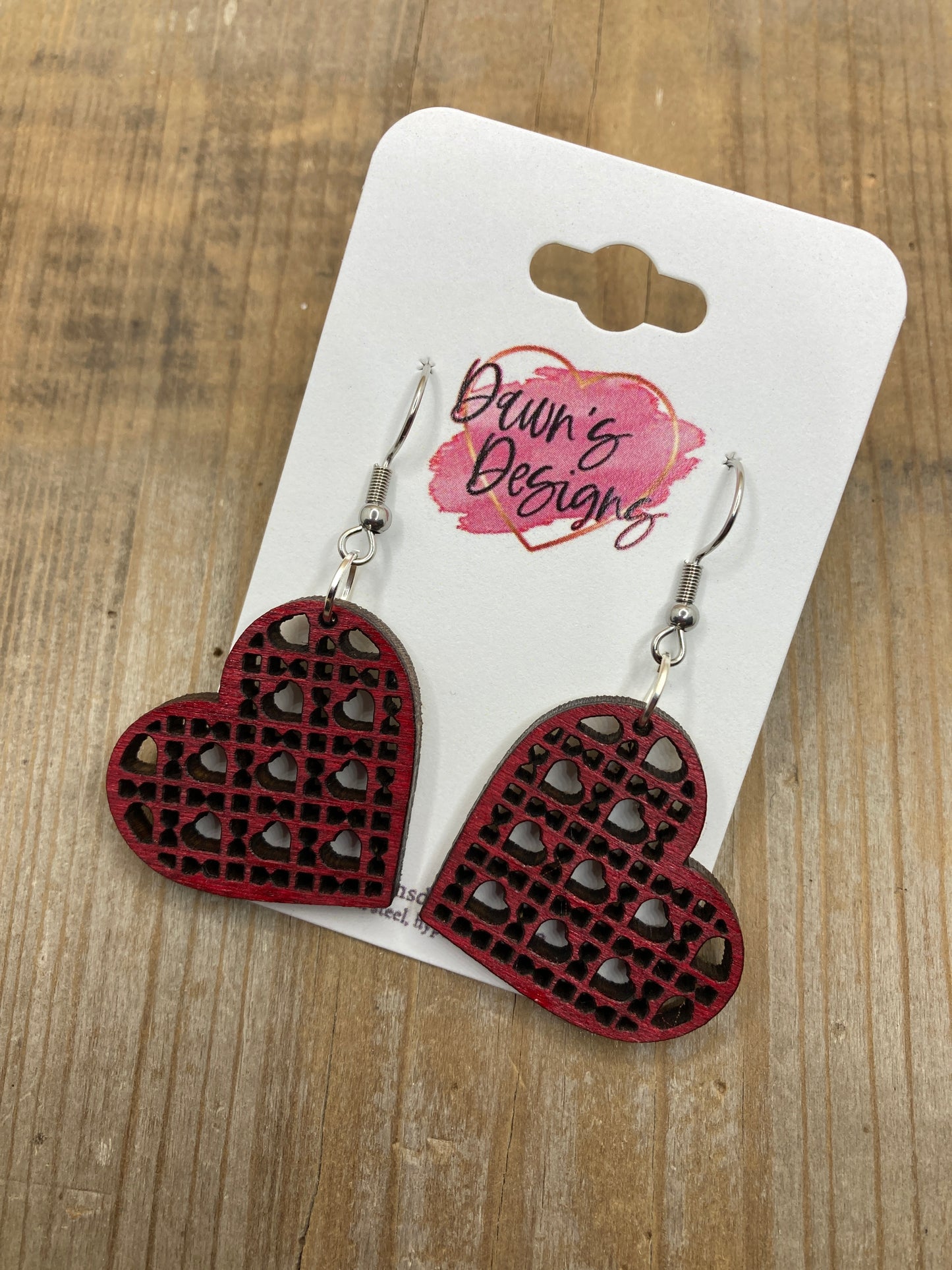 Rattan Heart Dangle