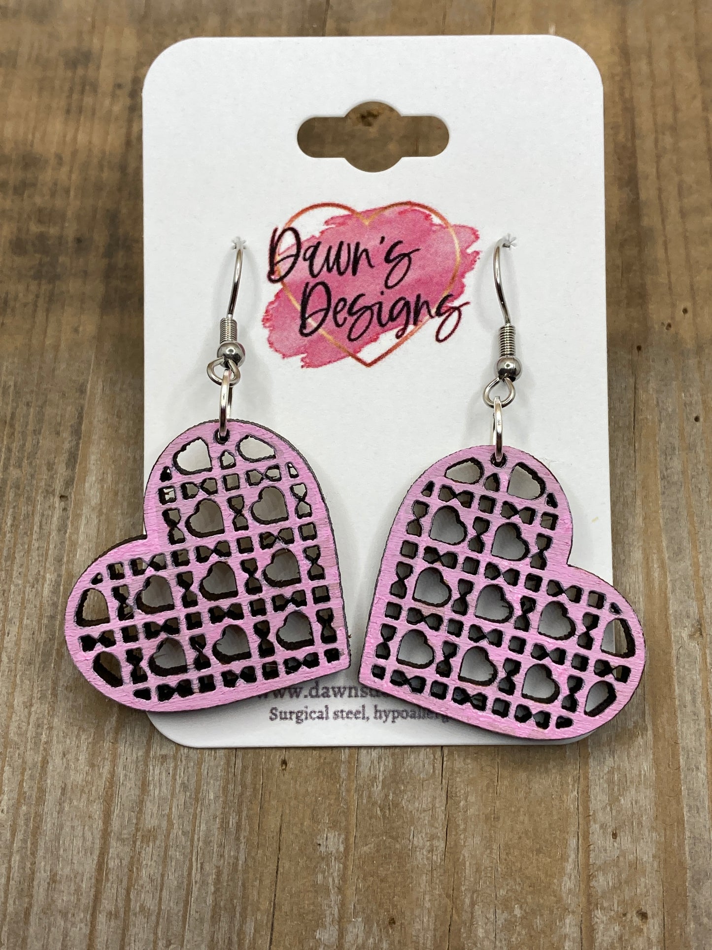 Rattan Heart Dangle