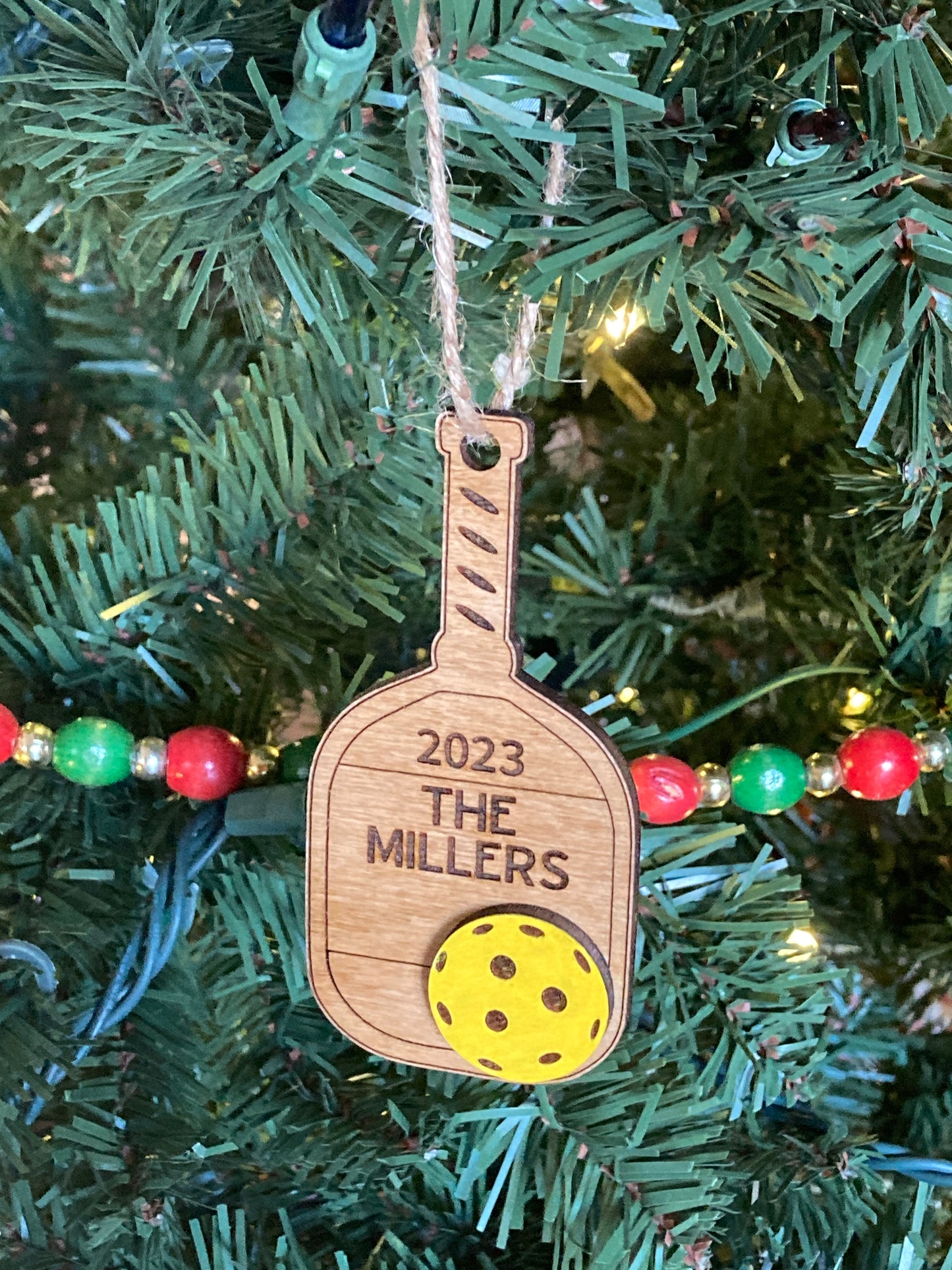 Pickle Ball Ornament