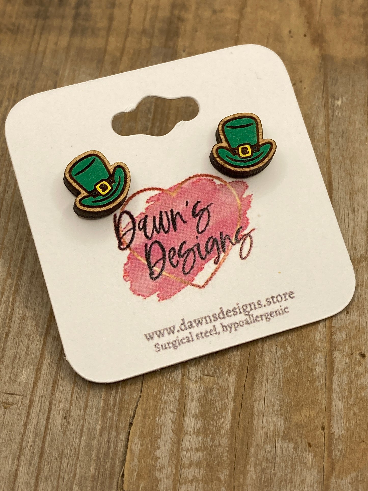 Leprechaun and Hat Studs