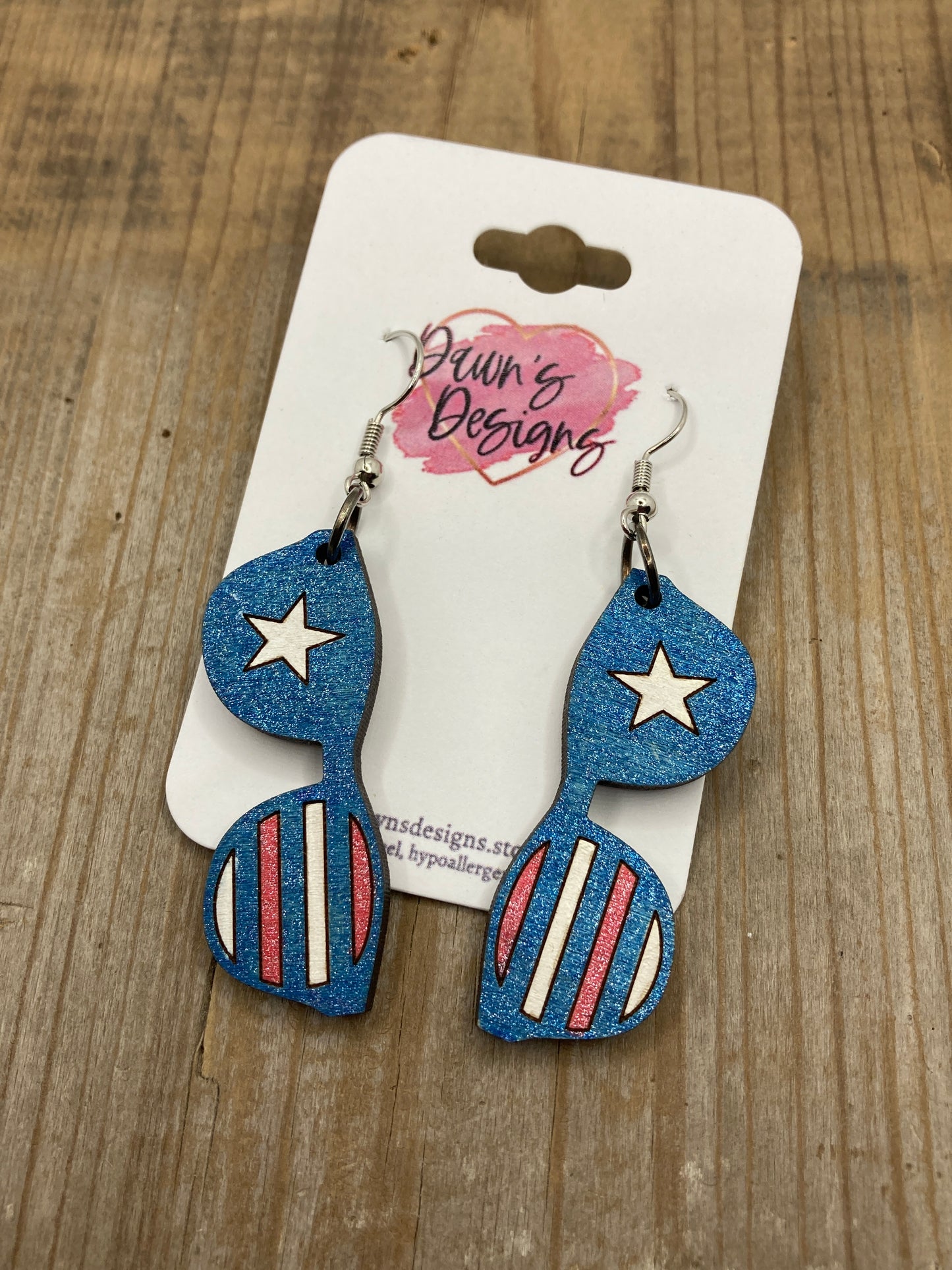 Patriotic Sunglasses Dangle