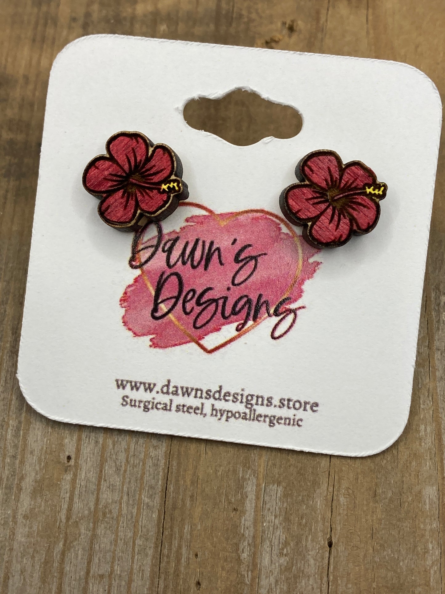 Hibiscus Flower Stud