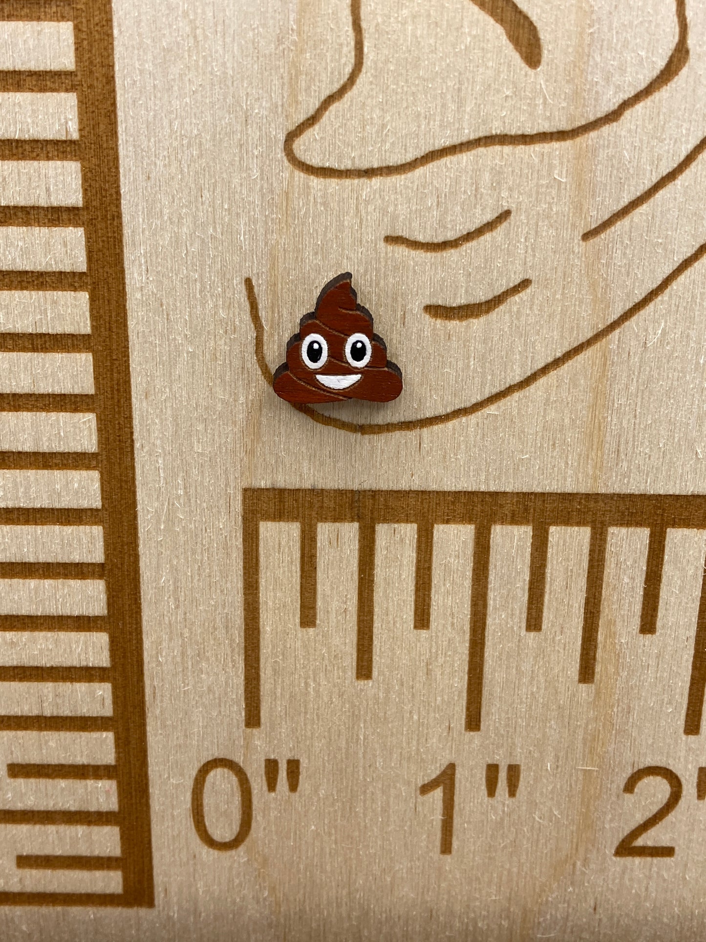 Poop Emoji Stud