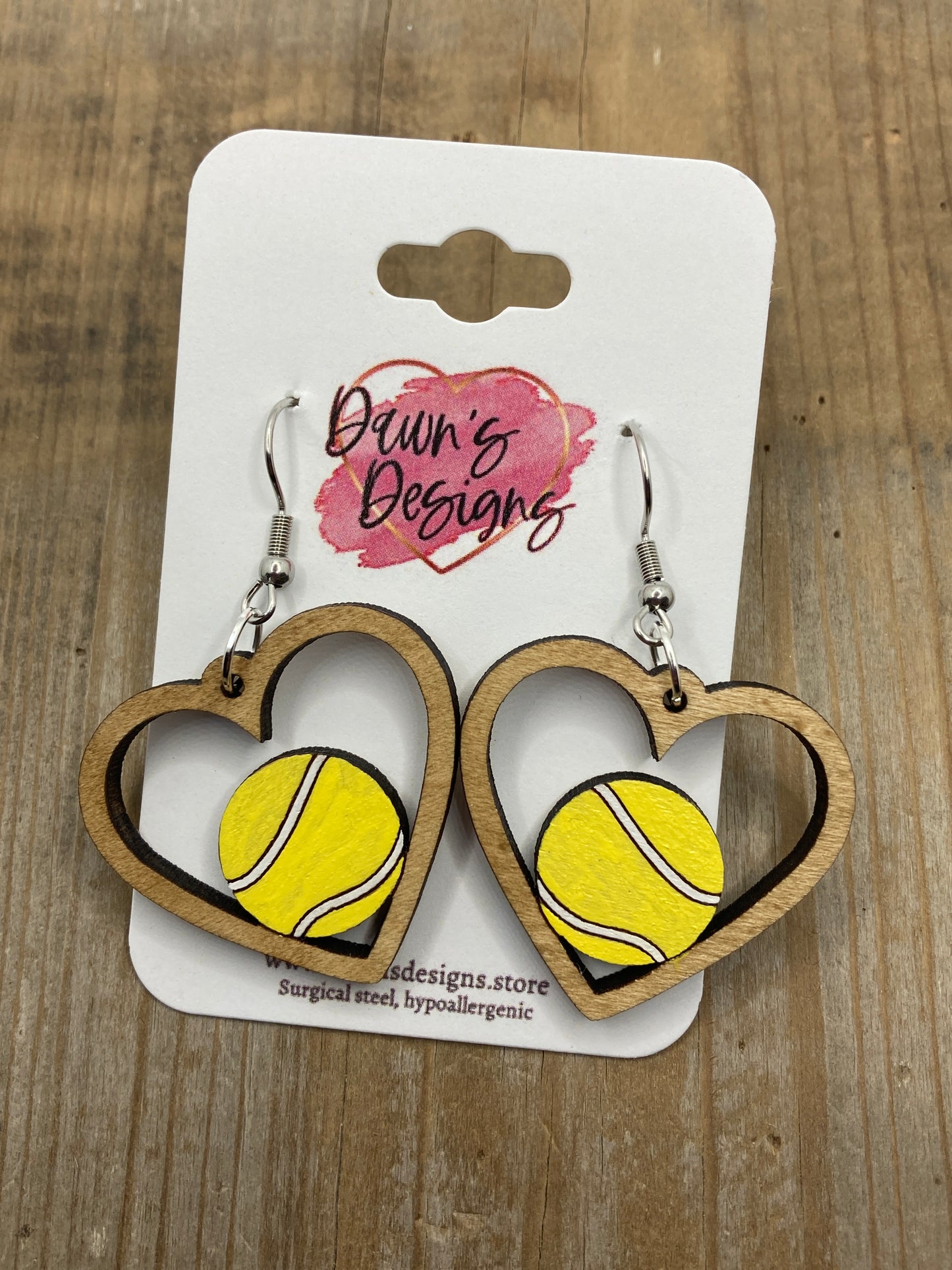 Spring Sports Heart Dangle