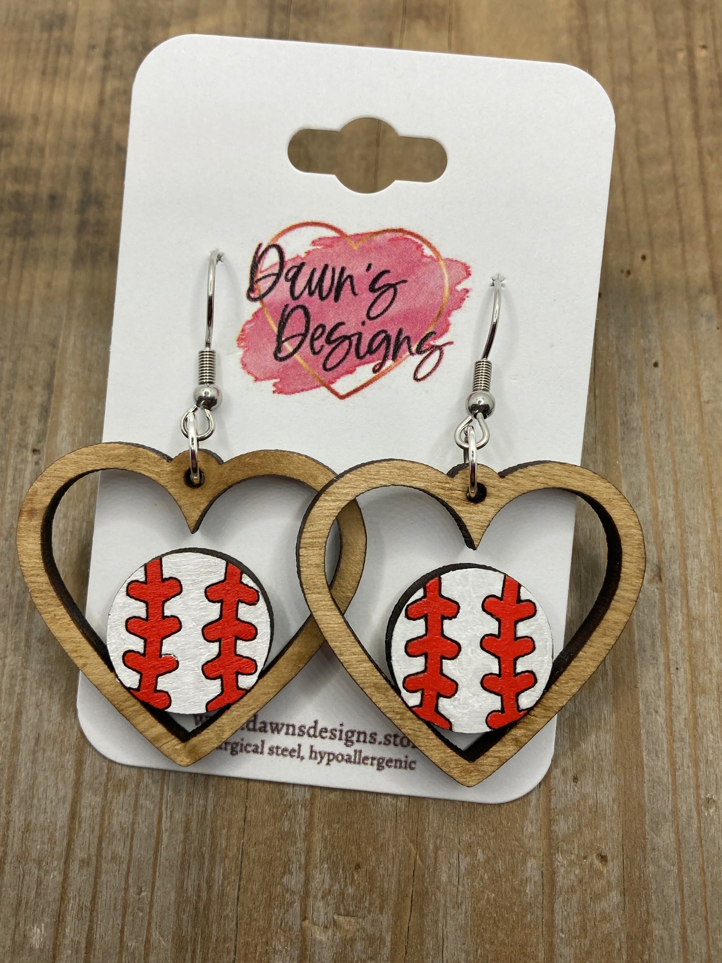 Spring Sports Heart Dangle