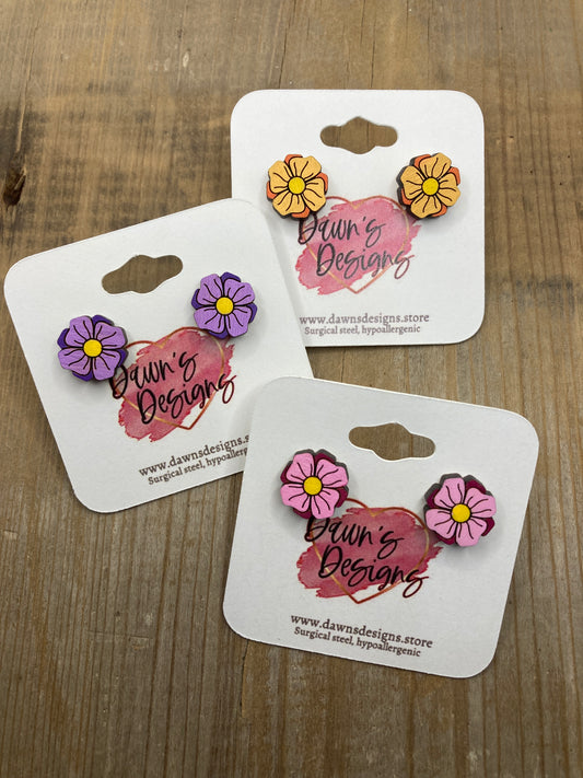 Spring Flower Studs