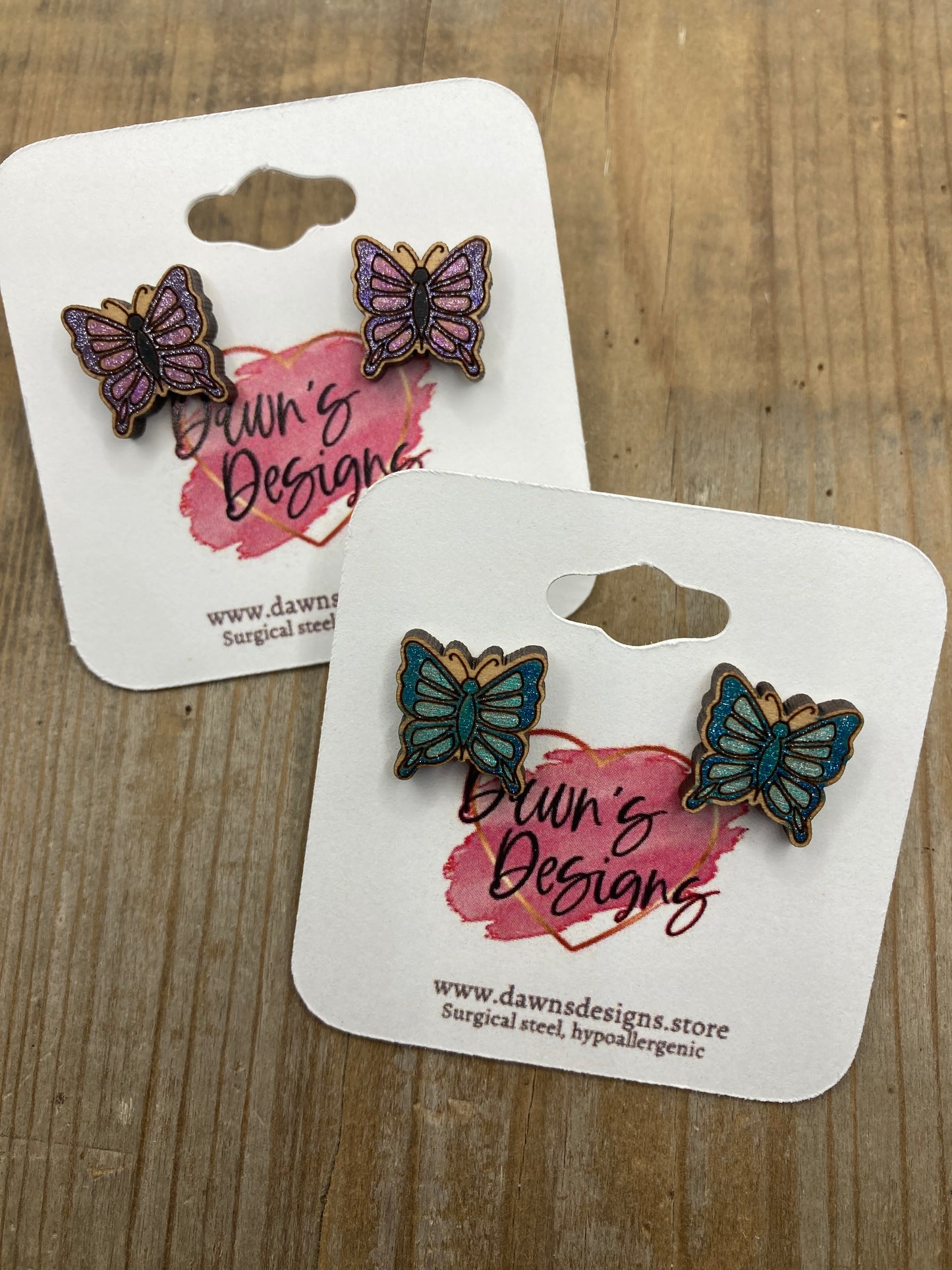 Butterfly Stud