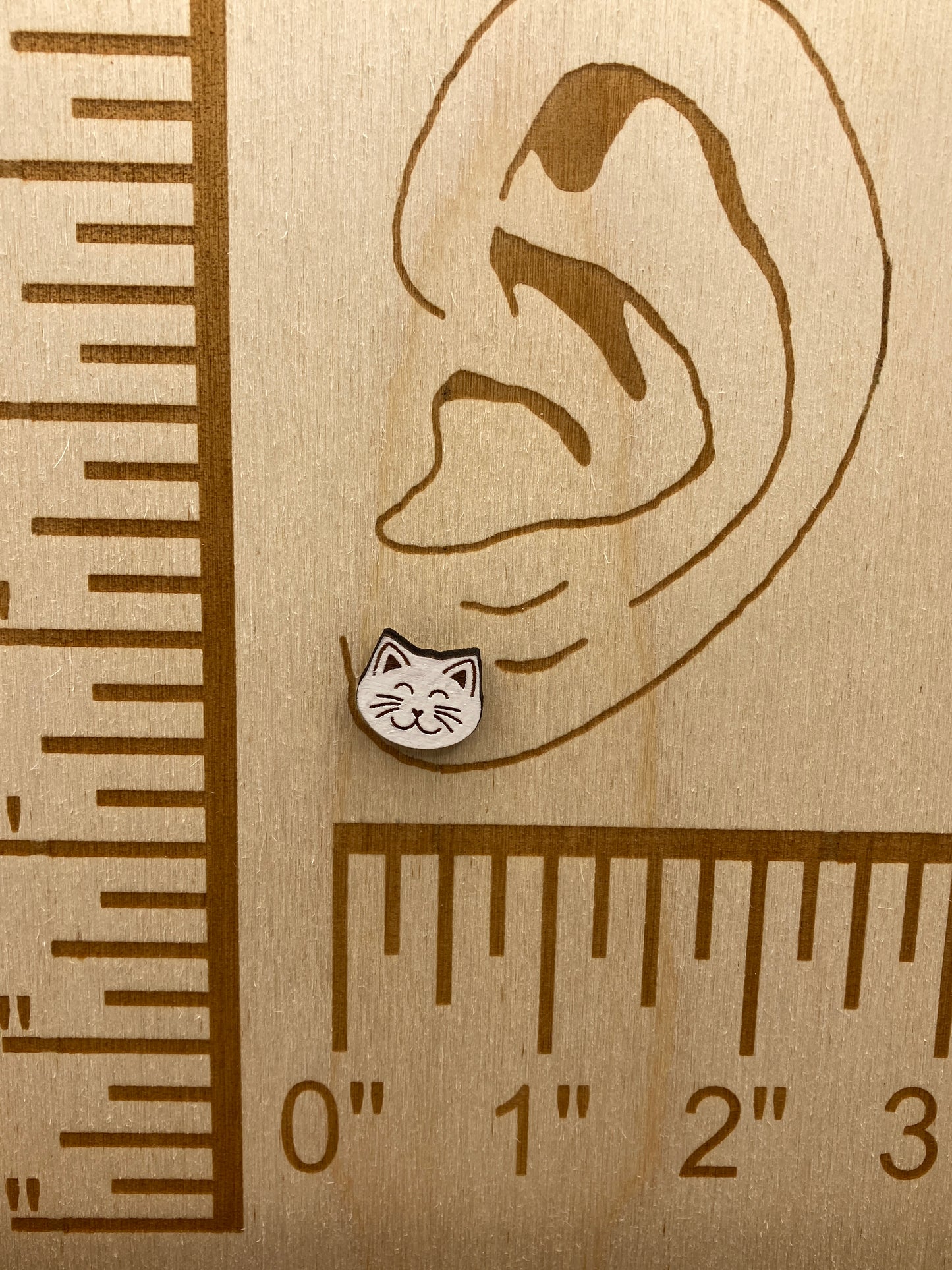 Cat Face Stud