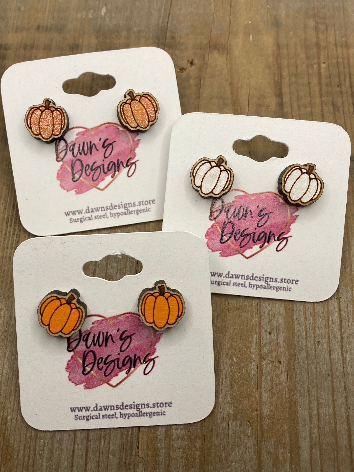 Shaped Pumpkin Stud