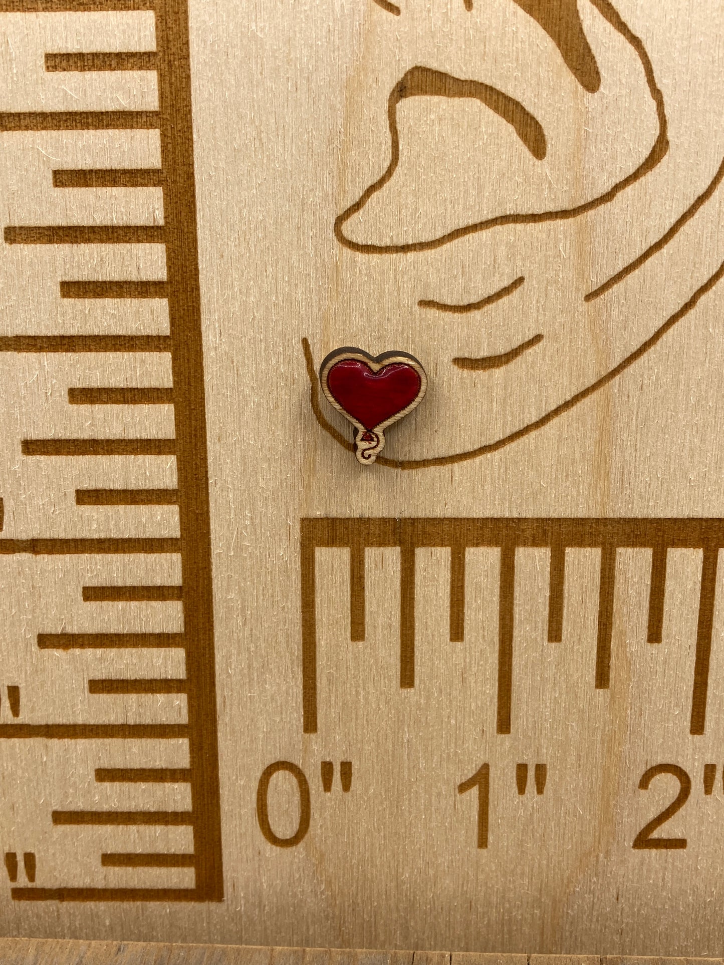 Heart Balloon Stud