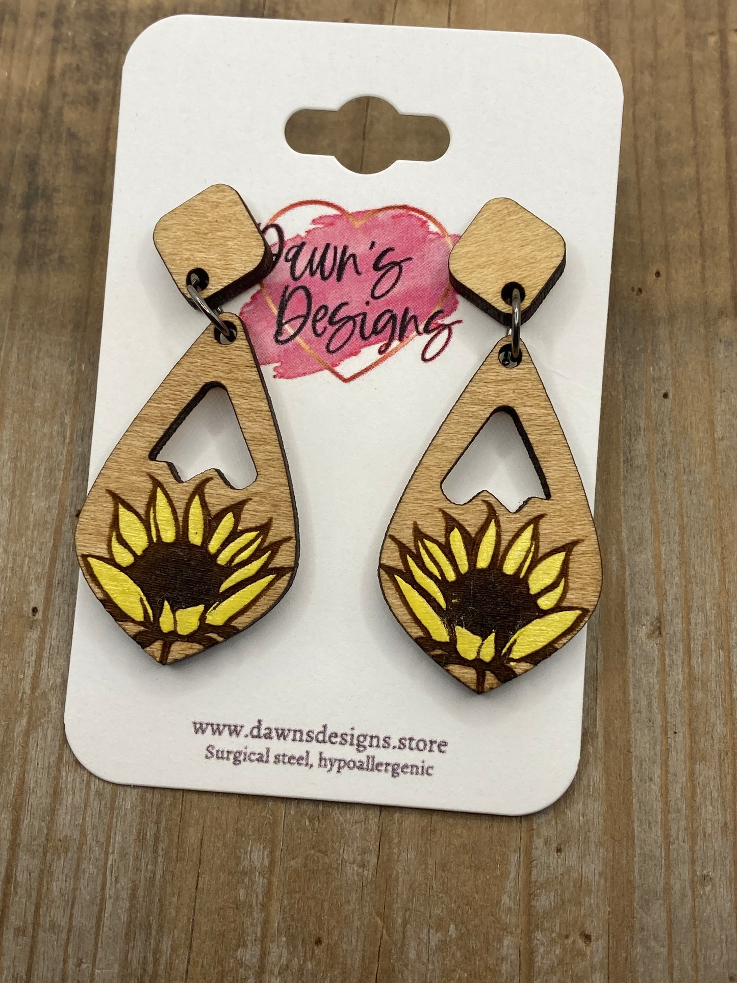 Sunflower 2 Piece Dangle