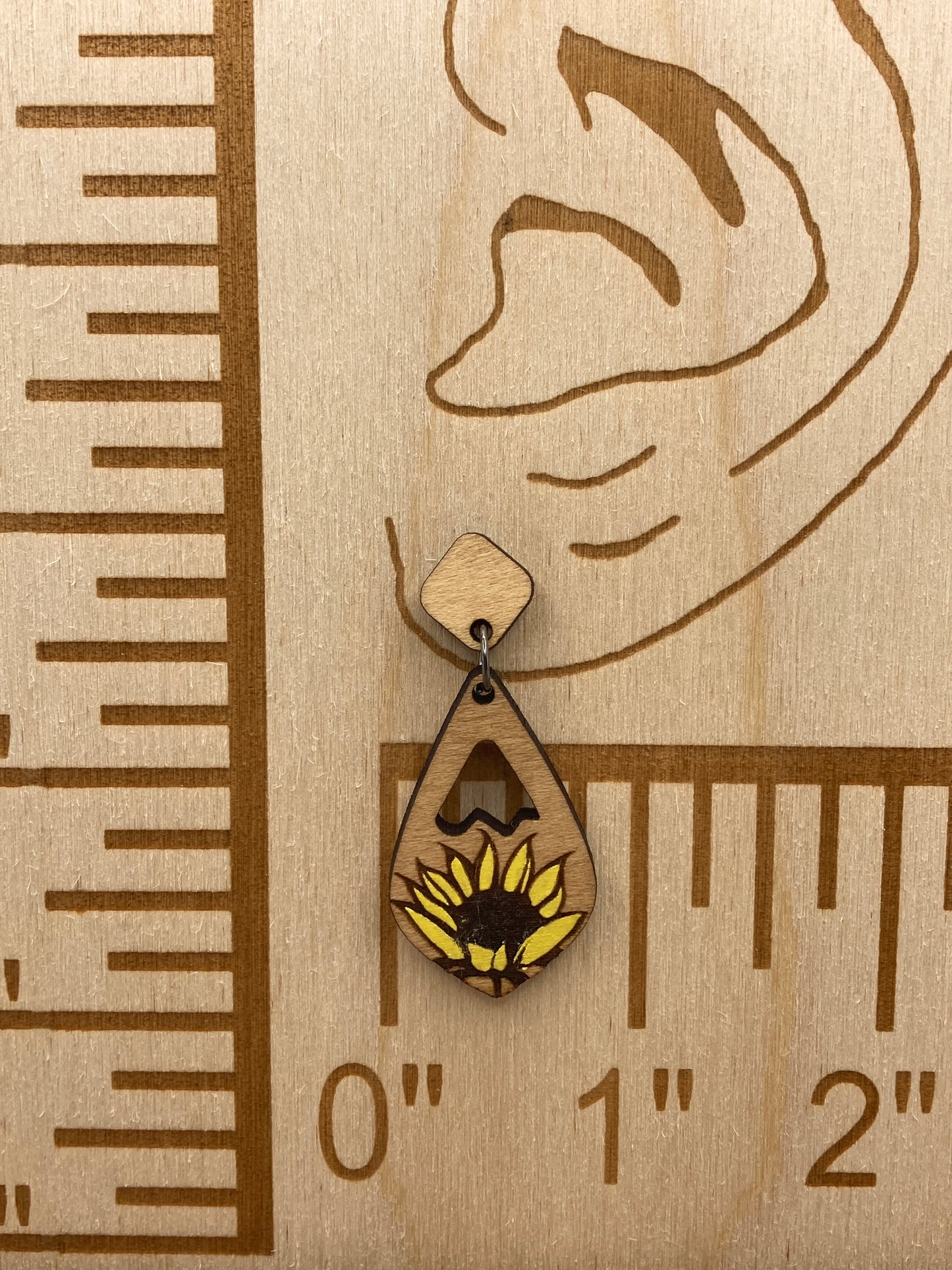 Sunflower 2 Piece Dangle