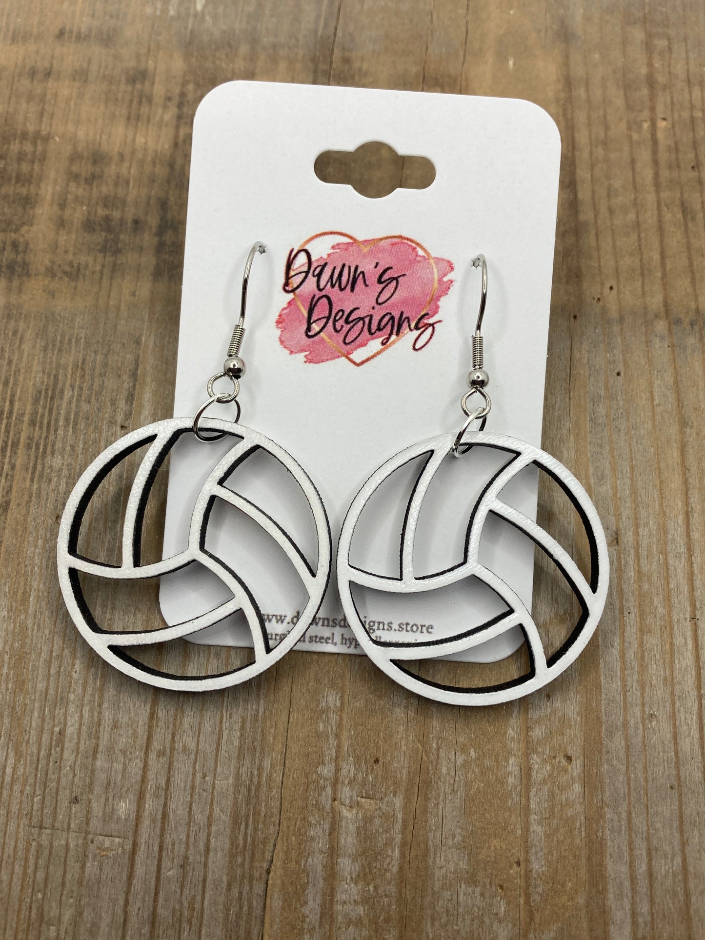 Fall Sports Cutout Dangles