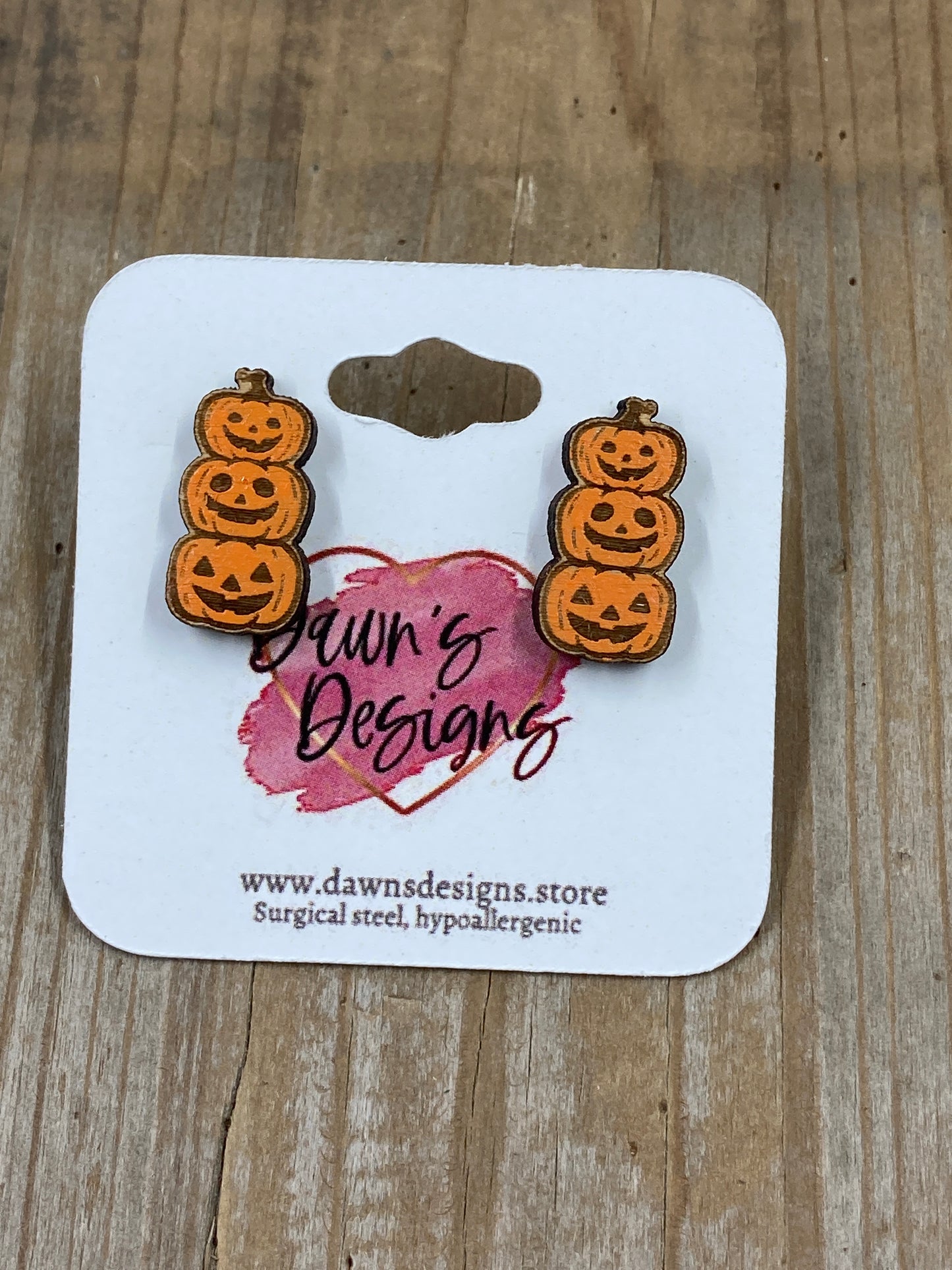 Jack-O-Lantern Stack Stud