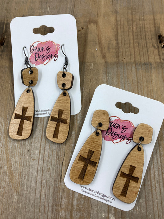 Two Piece Cross Dangle