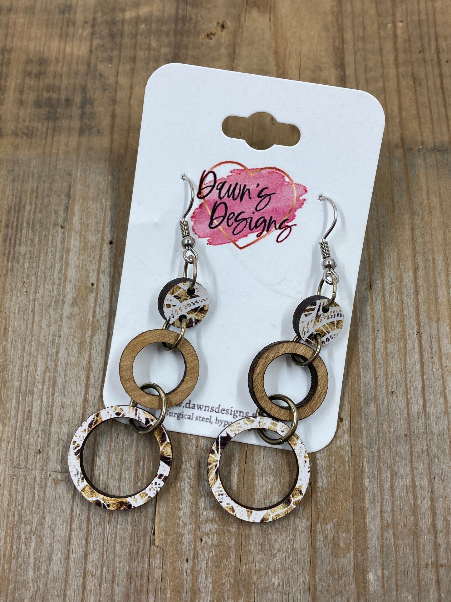 Burlap and Lace Nesting Dangle