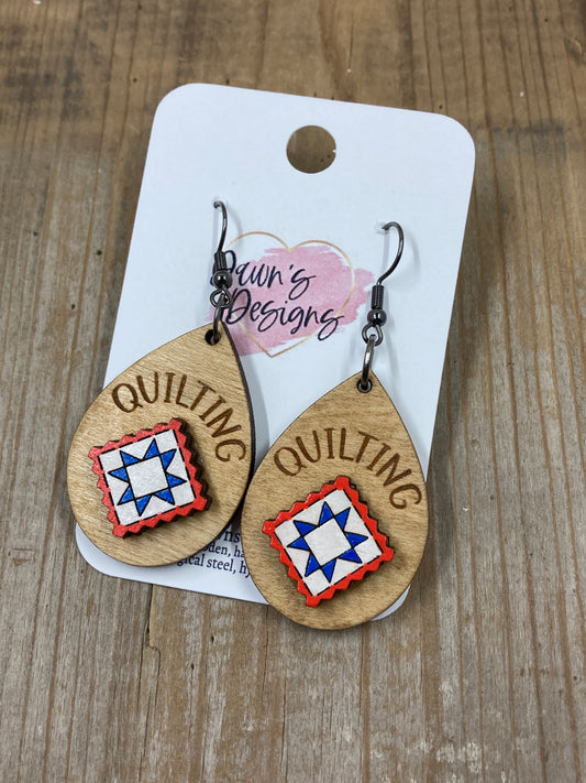 Quilting Block Dangle