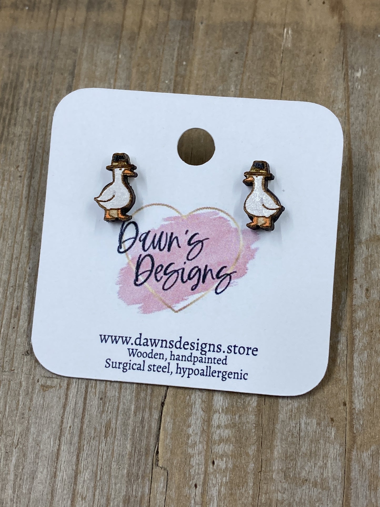 Thanksgiving Goose Stud