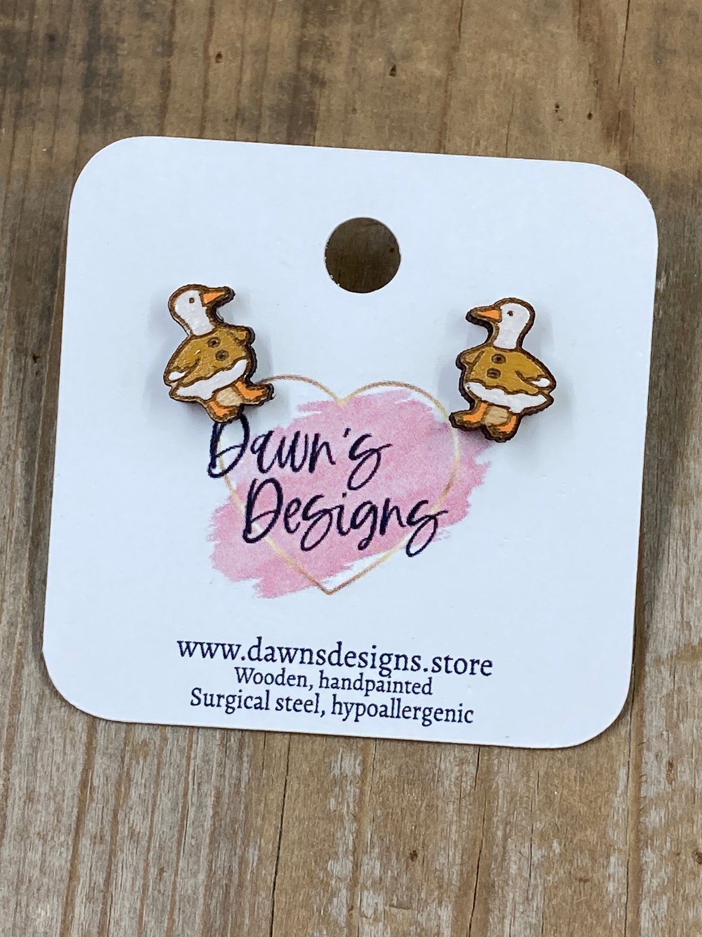 Christmas Goose Stud