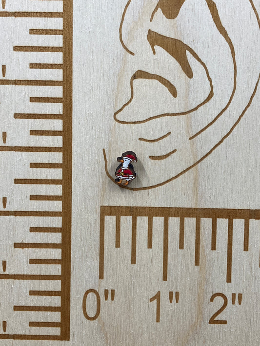 Christmas Goose Stud