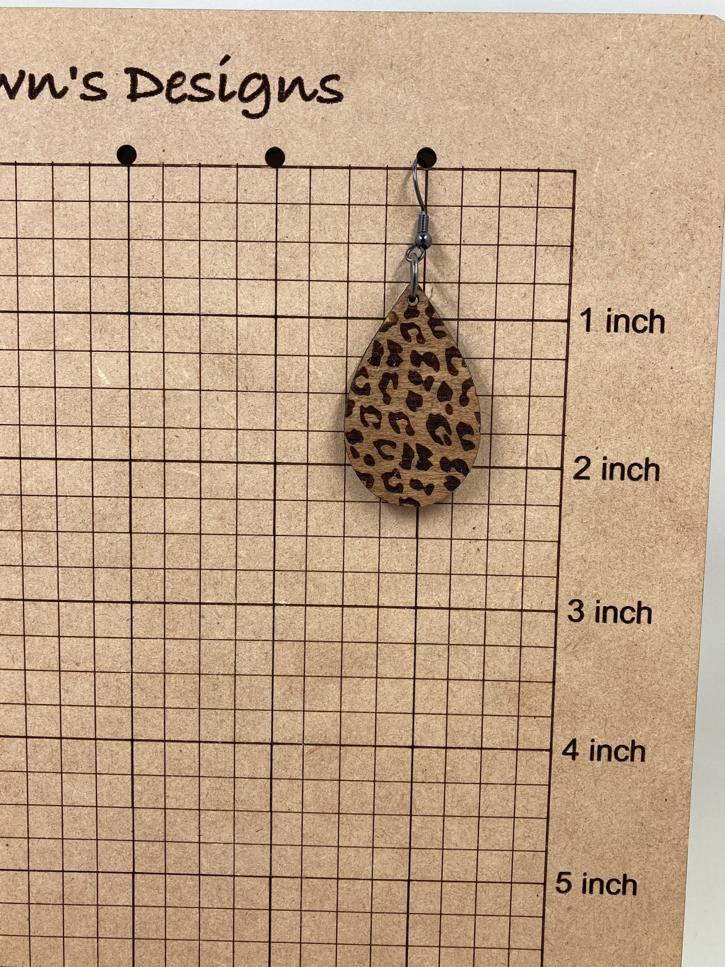 Leopard Teardrop Dangle