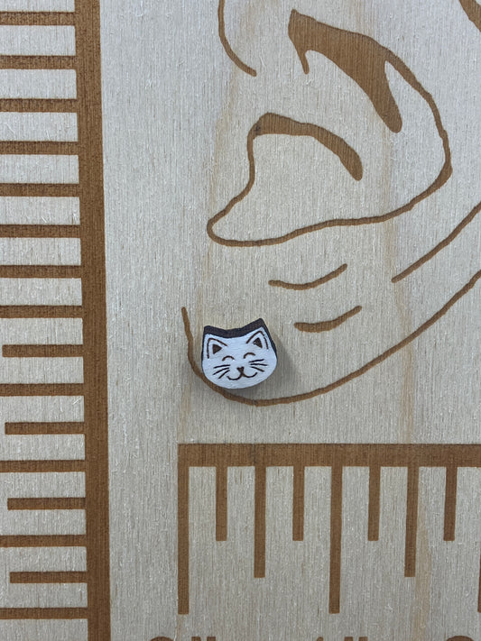 Cat Face Stud
