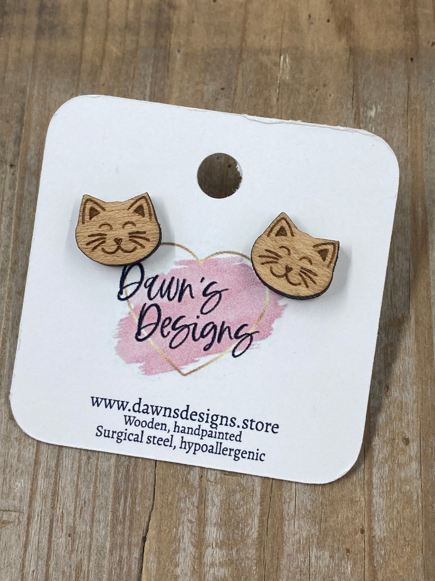 Cat Face Stud